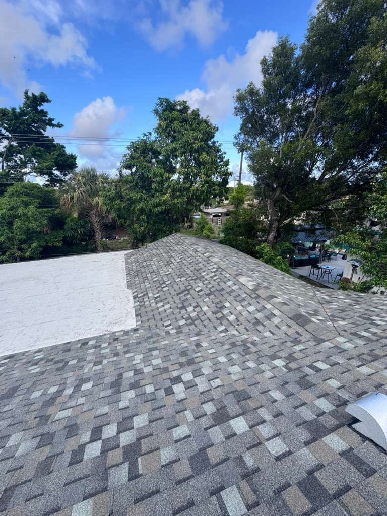 Full Architectural Shingle and Flat Roof Replacement in Pompano Beach by Art's Roofing & Construction