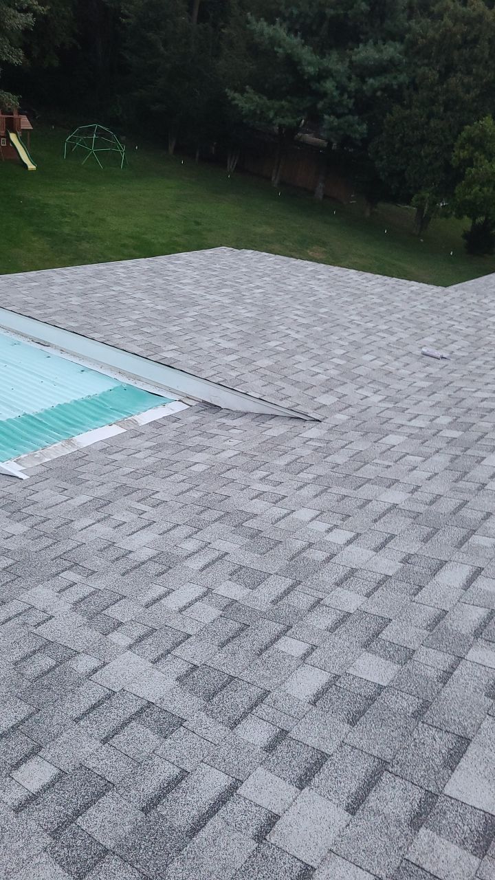 Residential Roofing Installation using Owens Corning Duration Slatestone Gray by A Plus Exterior