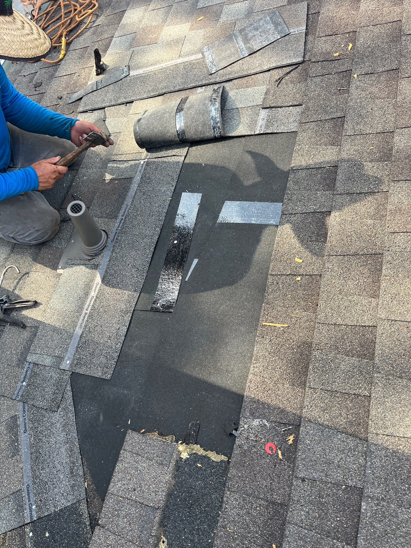 Hail Damage using Owen's Corning Duration (Lifetime) Shingles by Roof Repair Company