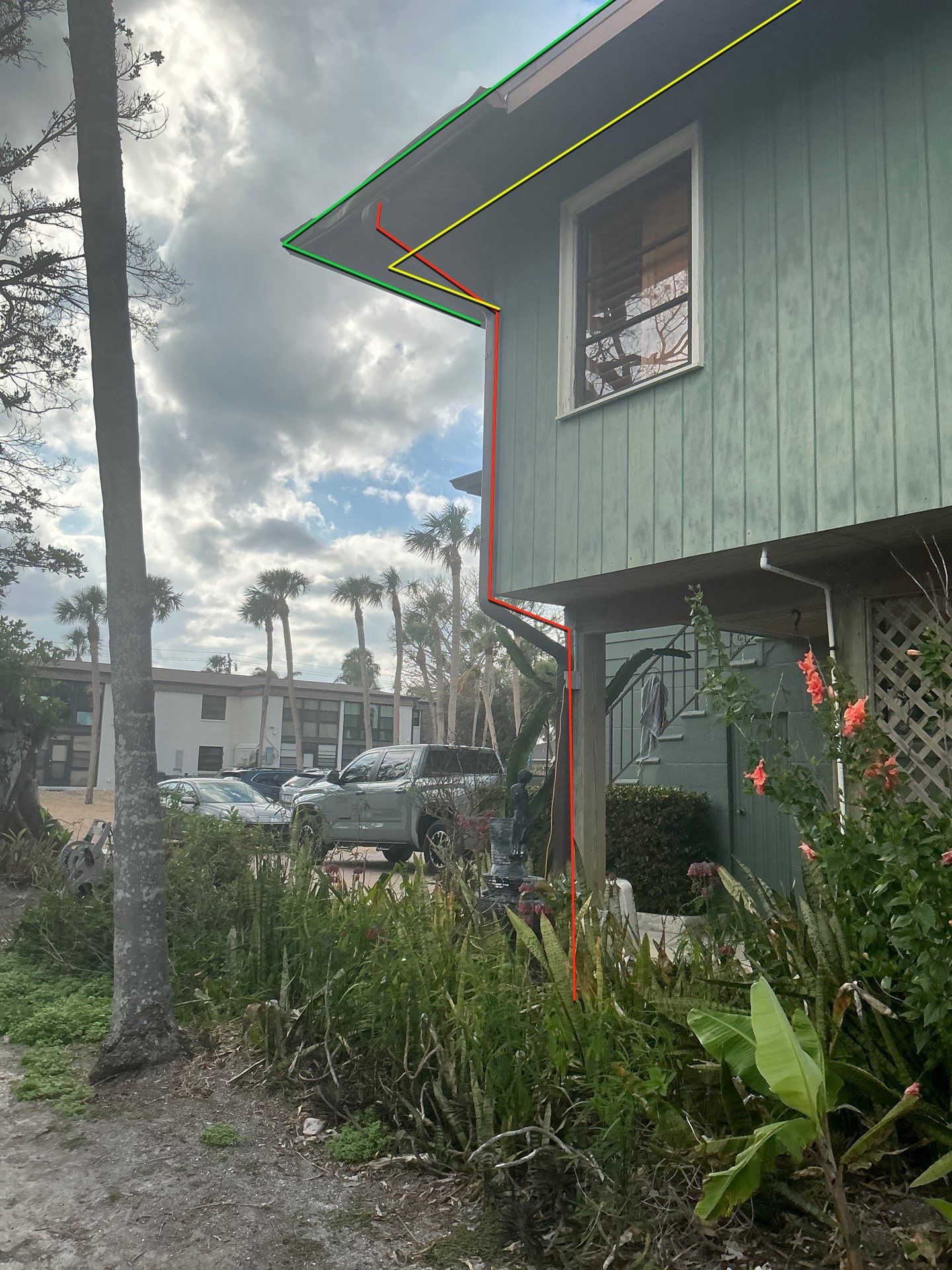White Soffit and Fascia Installation in Longboat Key FL by Gutter Professors