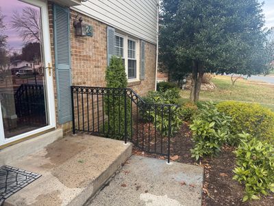 Classic Ornamental Iron Railing with 3-Inch Solid Ring Accents