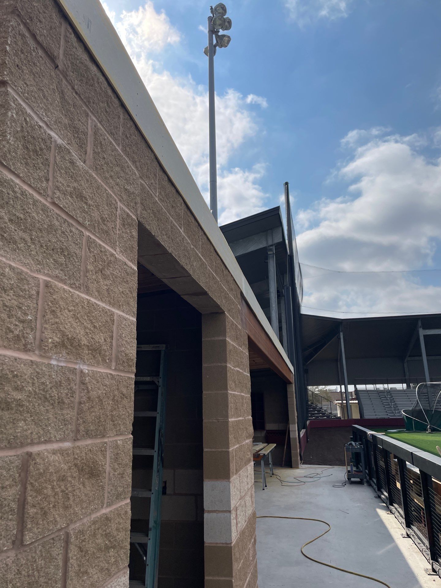 Wildcat Dugout by Bayfront Roofing and Construction