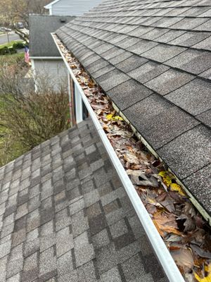 Turtle Shell gutter protection installation in Aurora, IL 60502, photograph 2