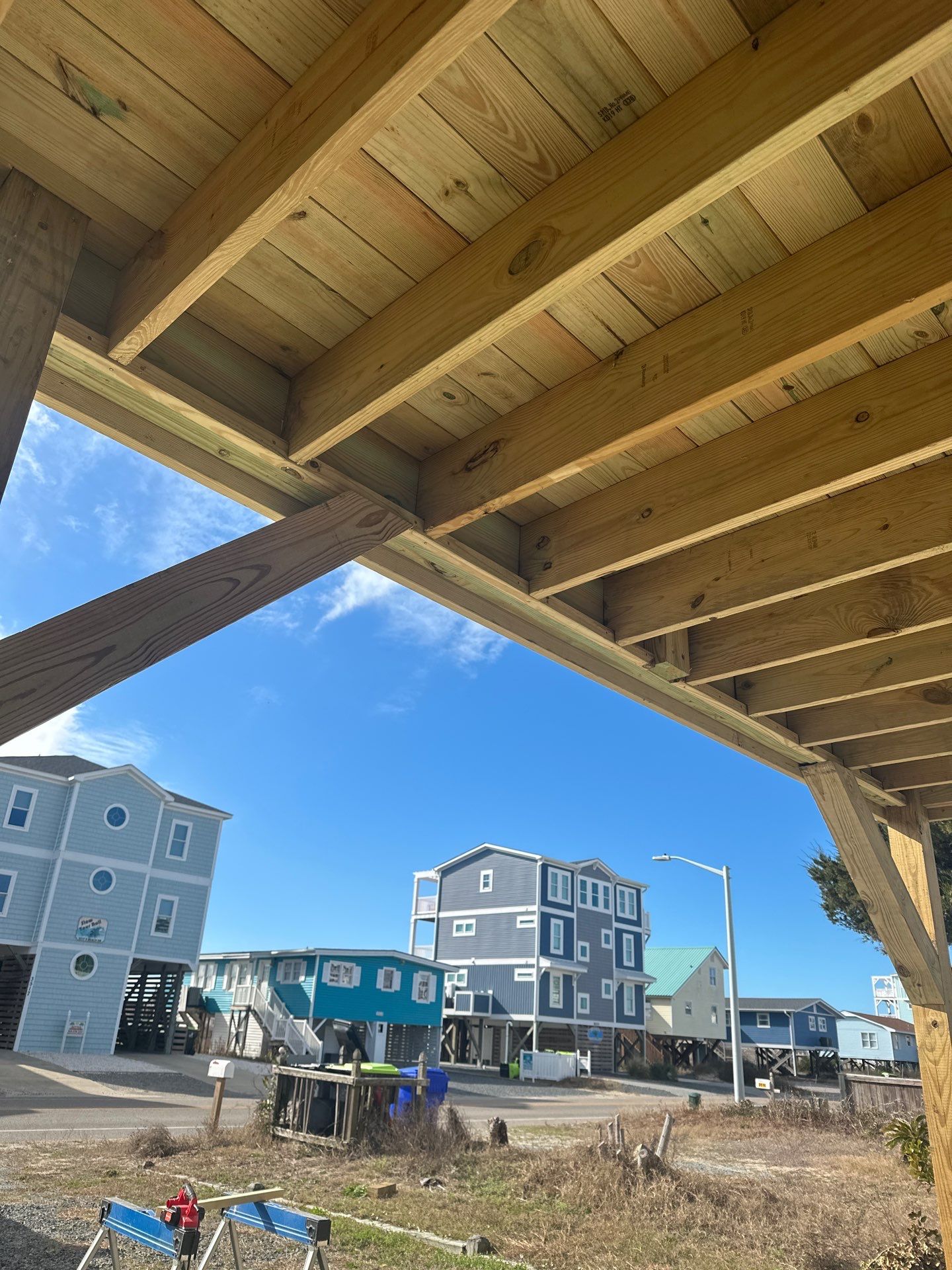 Deck Construction in Oak Island, NC | Coastal Outdoor Living Project by RGR Construction and Roofing, LLC