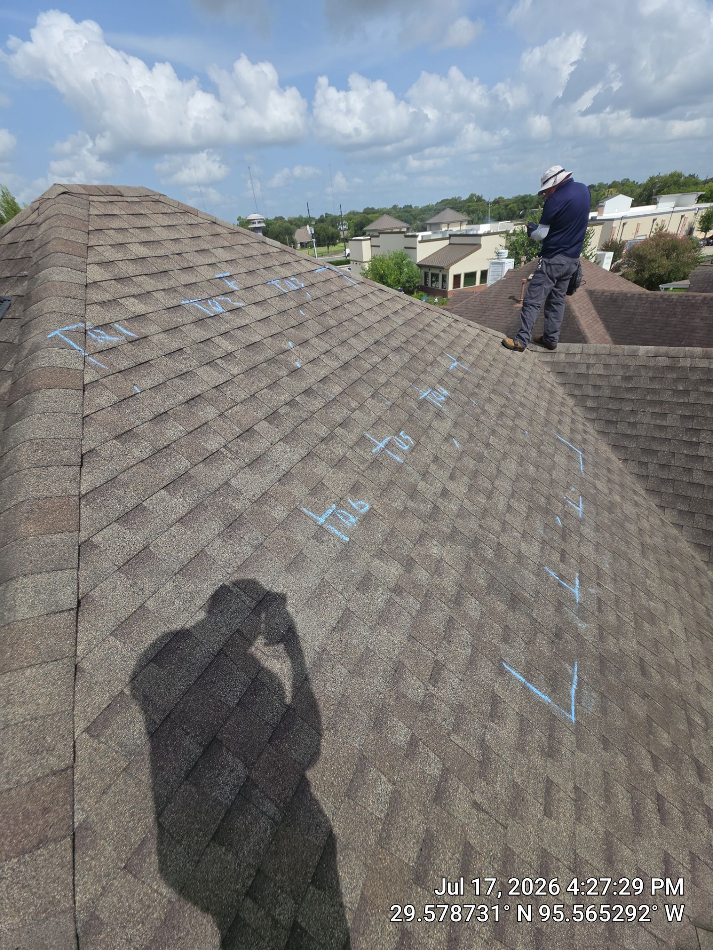 Inspection in Missouri City by Good Vibes Roofing