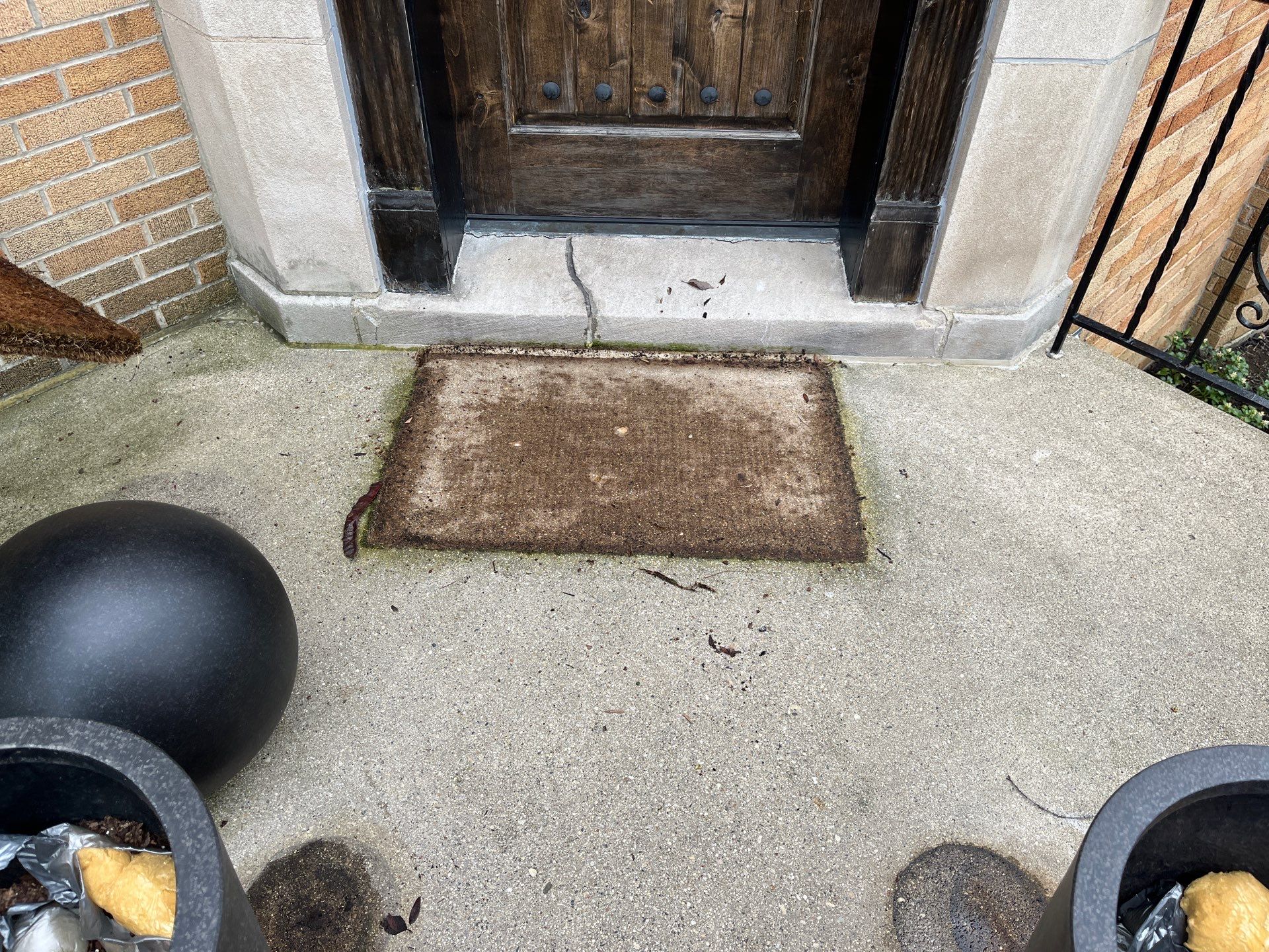 Brick repair, CSS, and stone cleaning by Northern Power Washing LLC.