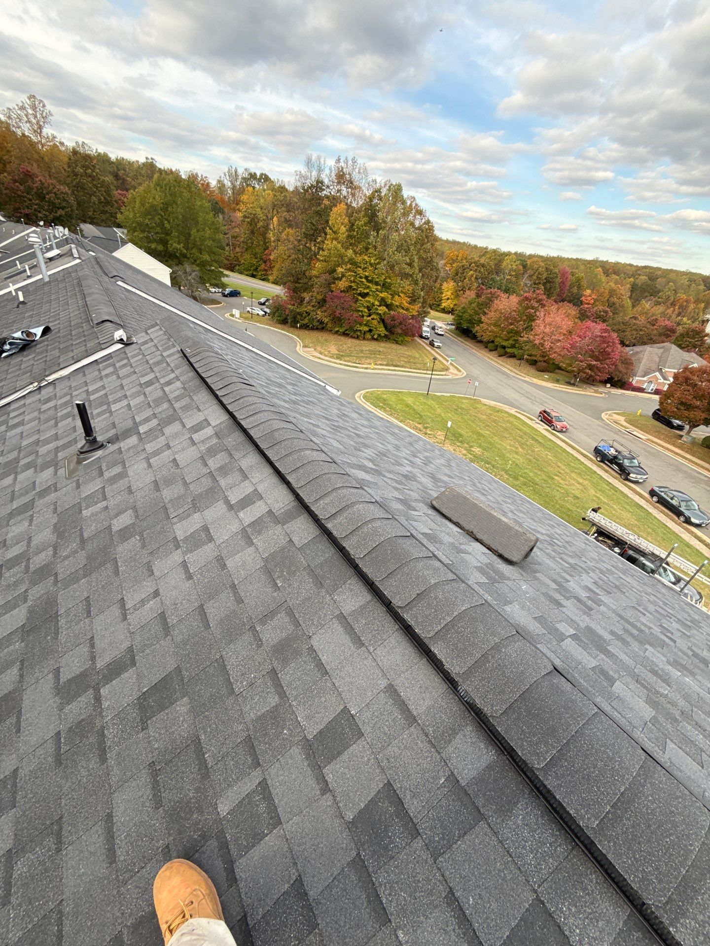 Woodbridge:Residential Roof Replacement with CertainTeed Landmark PRO in Max Def Moire Black  by RM Banning, Inc.