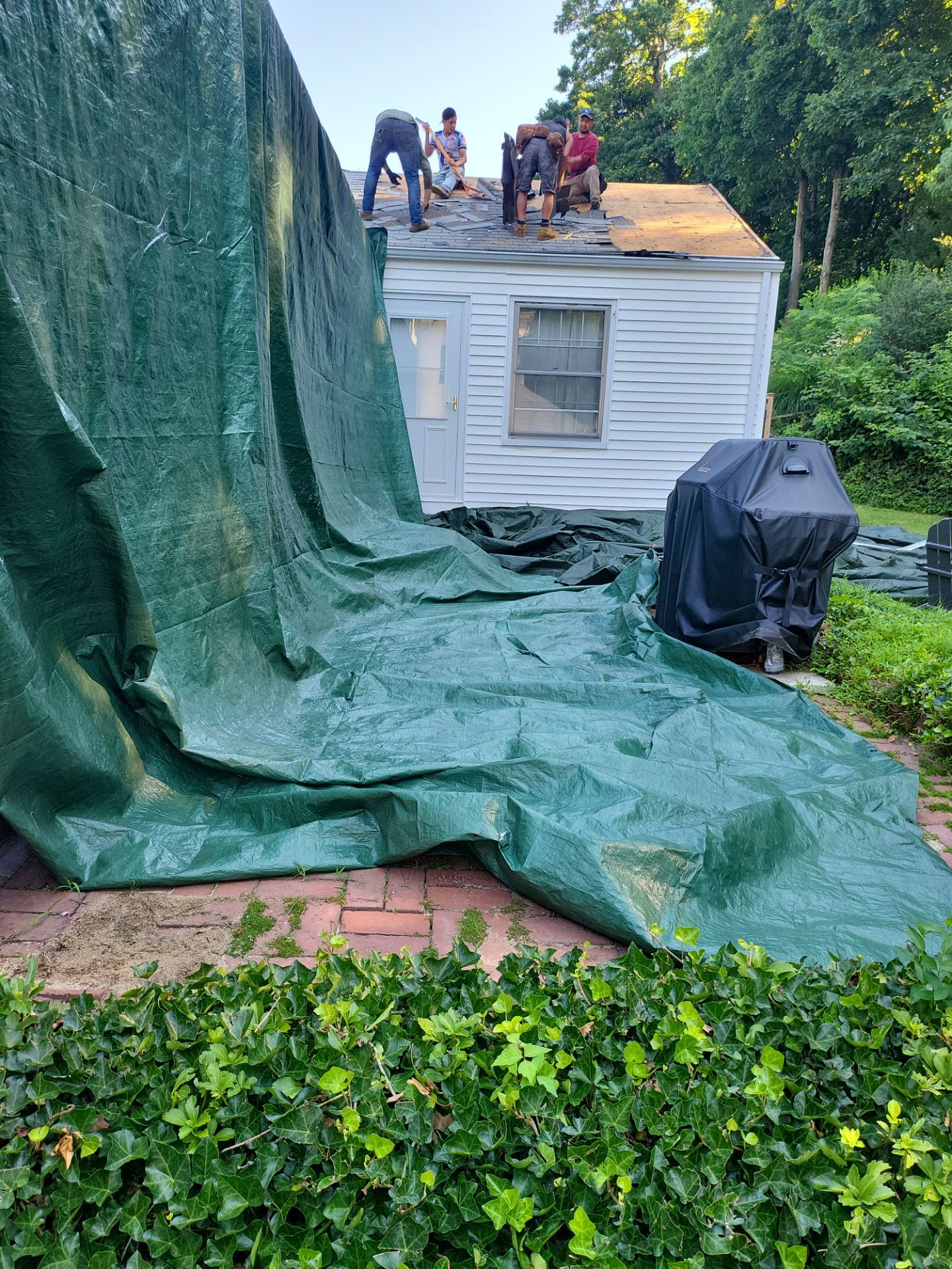 Residential Roofing Installation using Owens Corning TruDefinition Duration AR - Estate Gray by A Plus Exterior