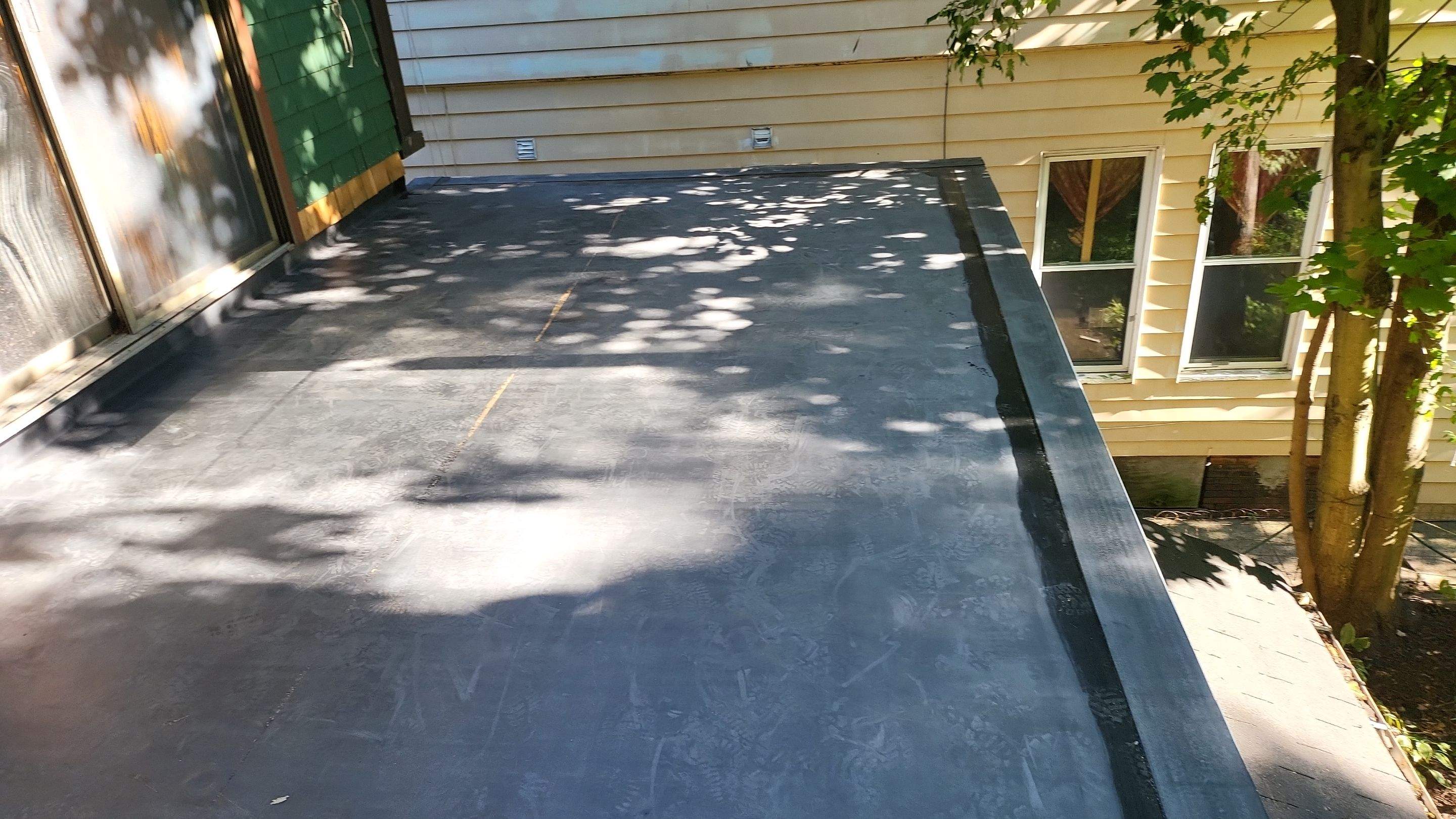 Deck Installation using EPDM substrate by A Plus Exterior