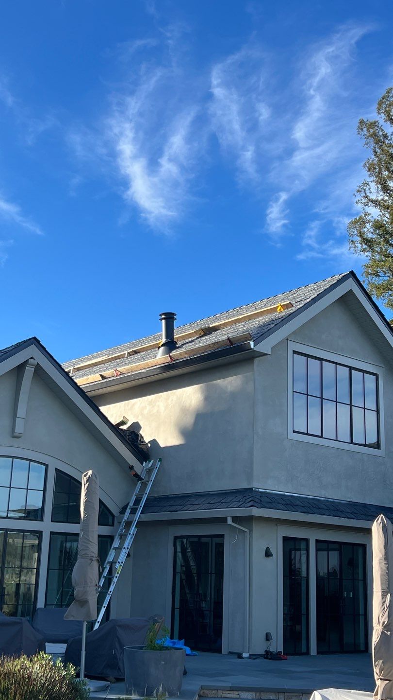 Residential Roofing Installation using Slate by Acker Roofing
