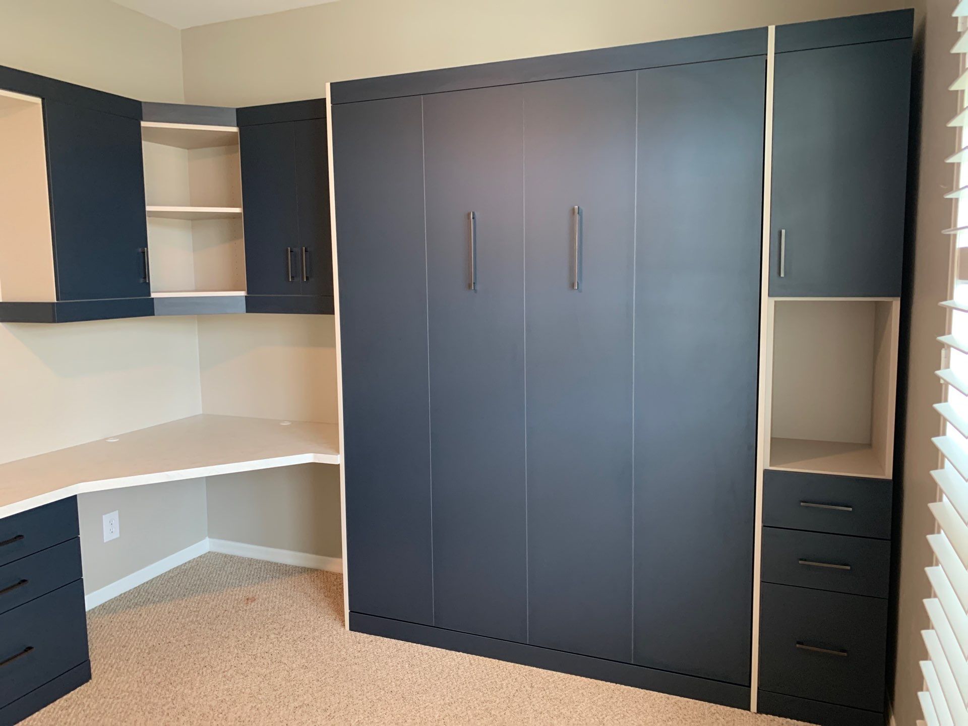 Custom Office and Queen Panel Bed by More Space Place