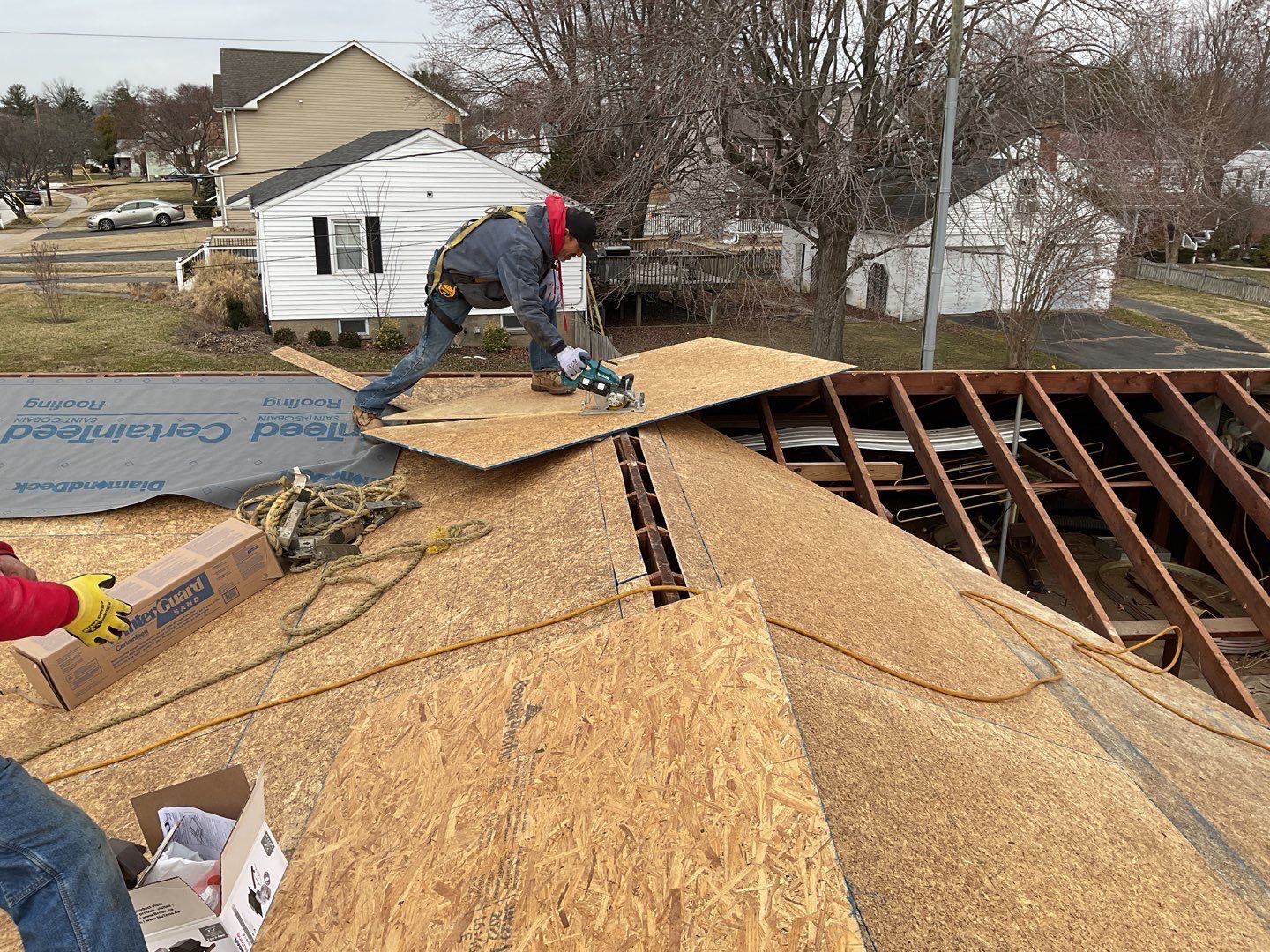 Residential Roofing Installation using CertainTeed Shingles by Alpha Design Services