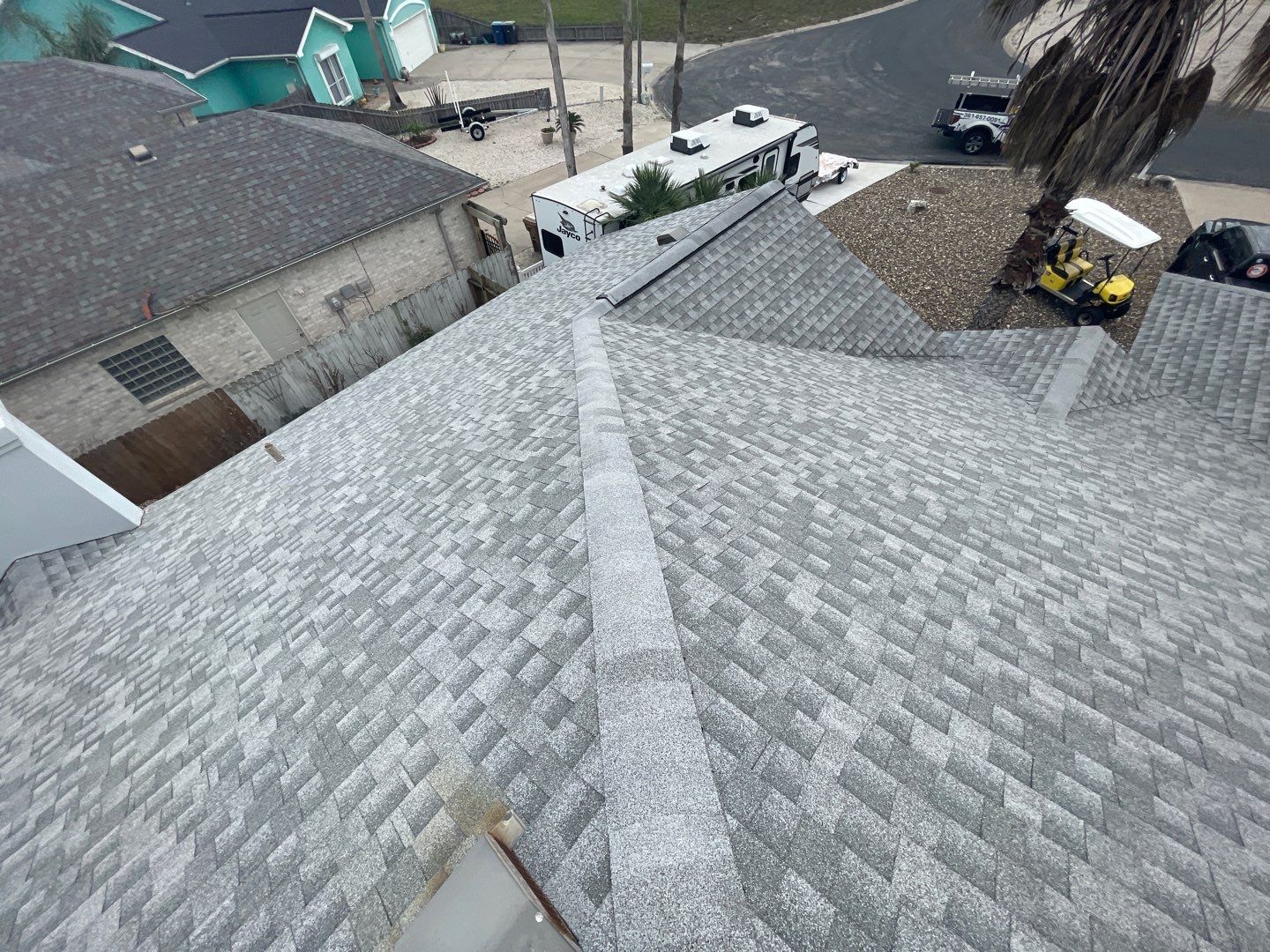 Residential Roofing Repair using Galvanized Chimney Cap & Chase by Lighthouse Roofing