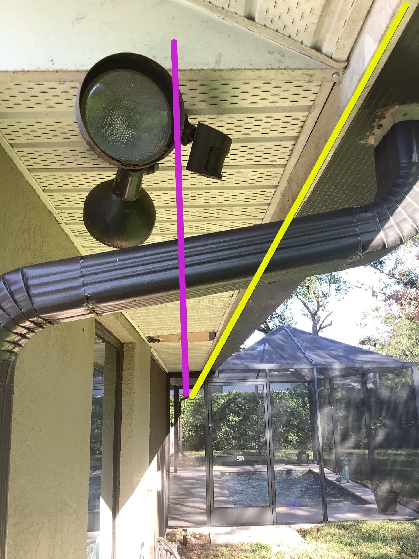 Black Seamless Gutters in Sarasota FL by Gutter Professors