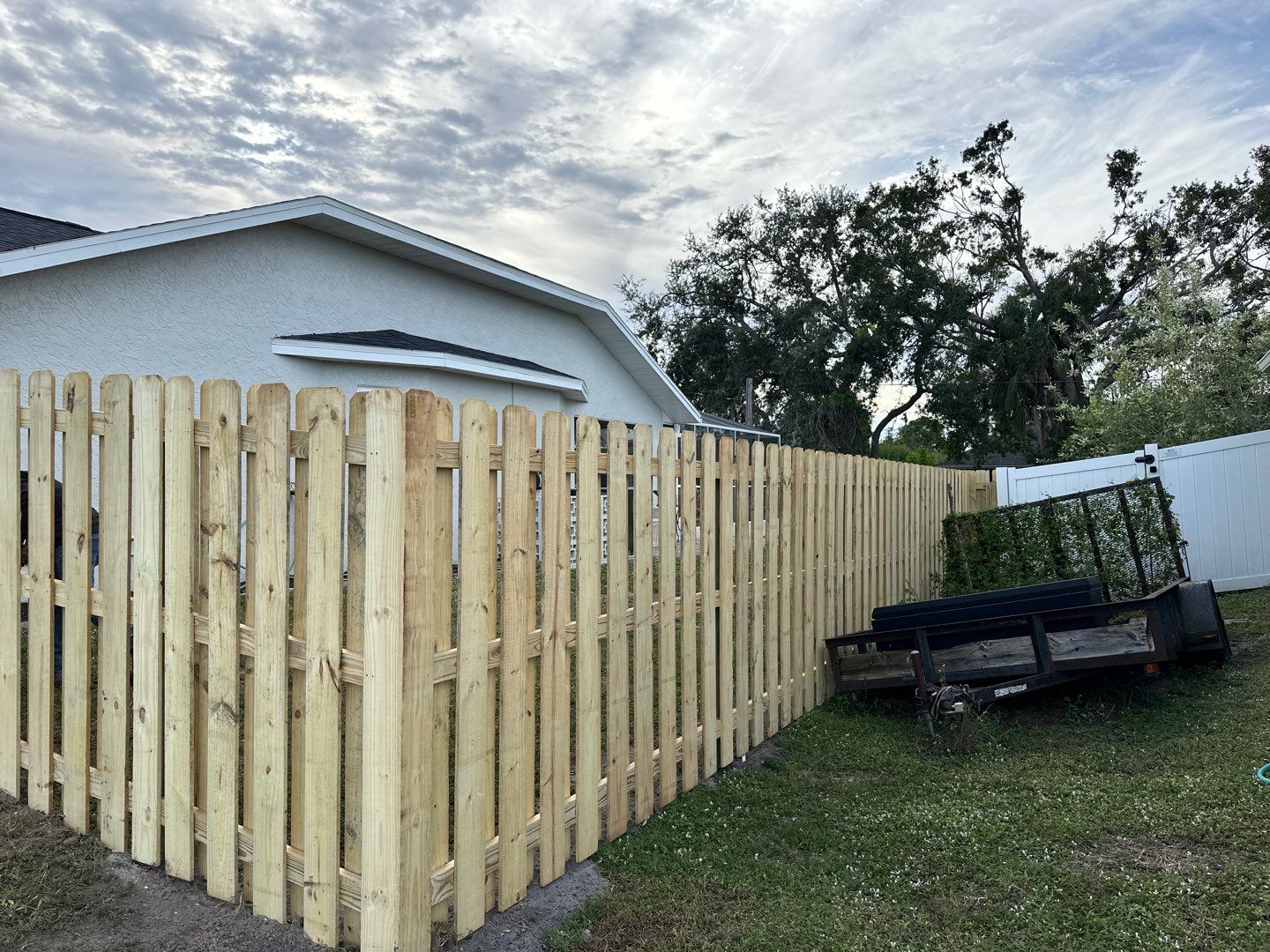 Wood Fence Installation using Wood Pressure Treated Fence  by Asap fence and gates, LLC