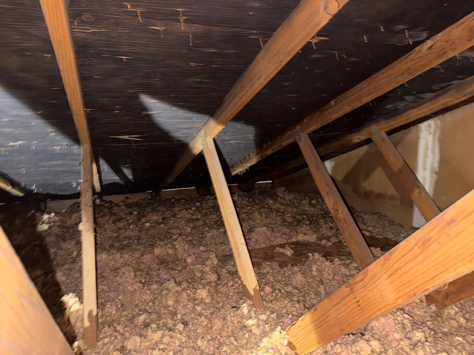 Air Sealed and Insulated Attic using TruSoft Cellulose insulation by Home Environment Solutions