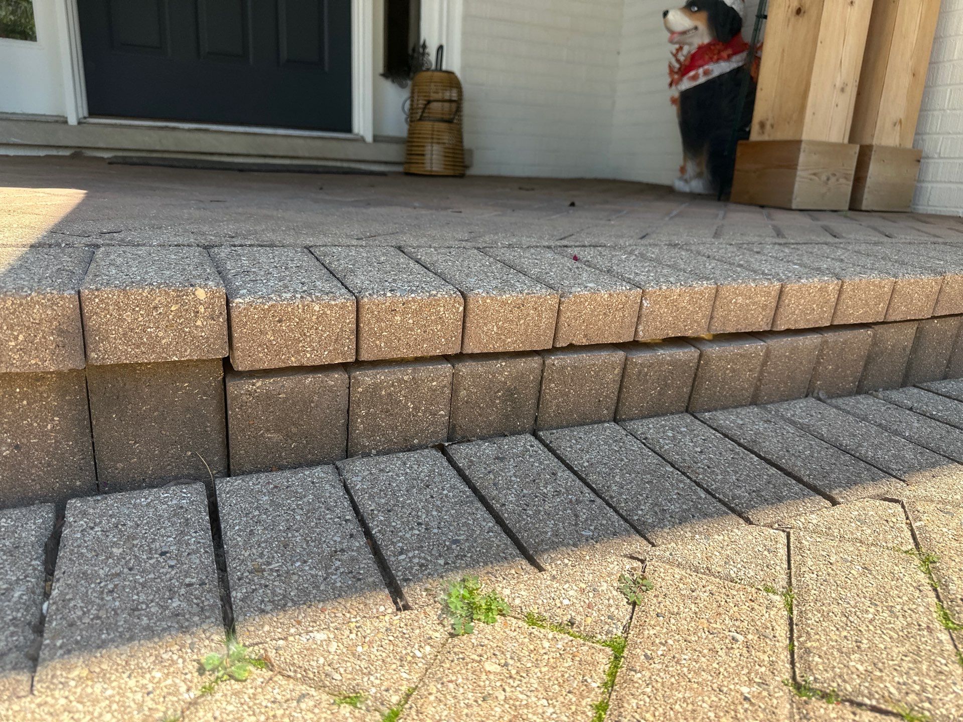 Brick paver repair, cleaning and sealing by Northern Power Washing LLC.