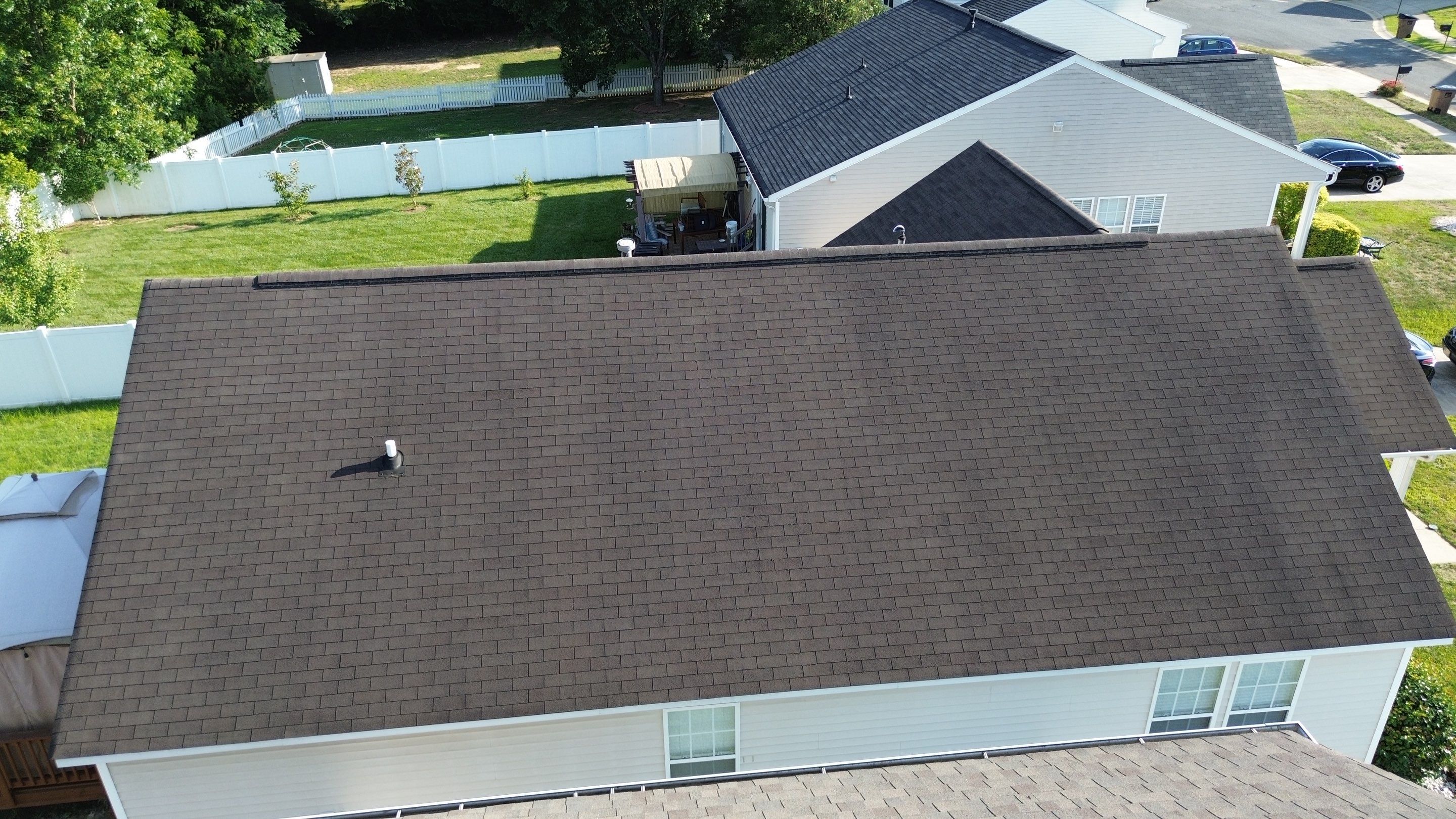 Roof replacement by wind damage by Just Brilliant Restoration JBR