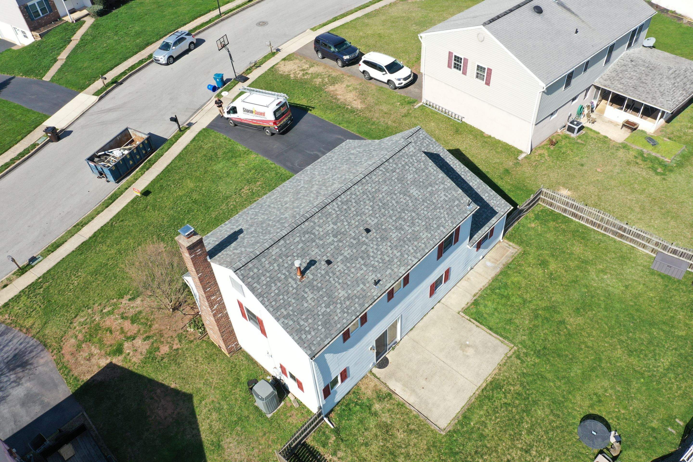 Roofing Installation using CertainTeed Landmark Pro - Max Def Colonial Slate by Storm Guard of Ches-Mont PA