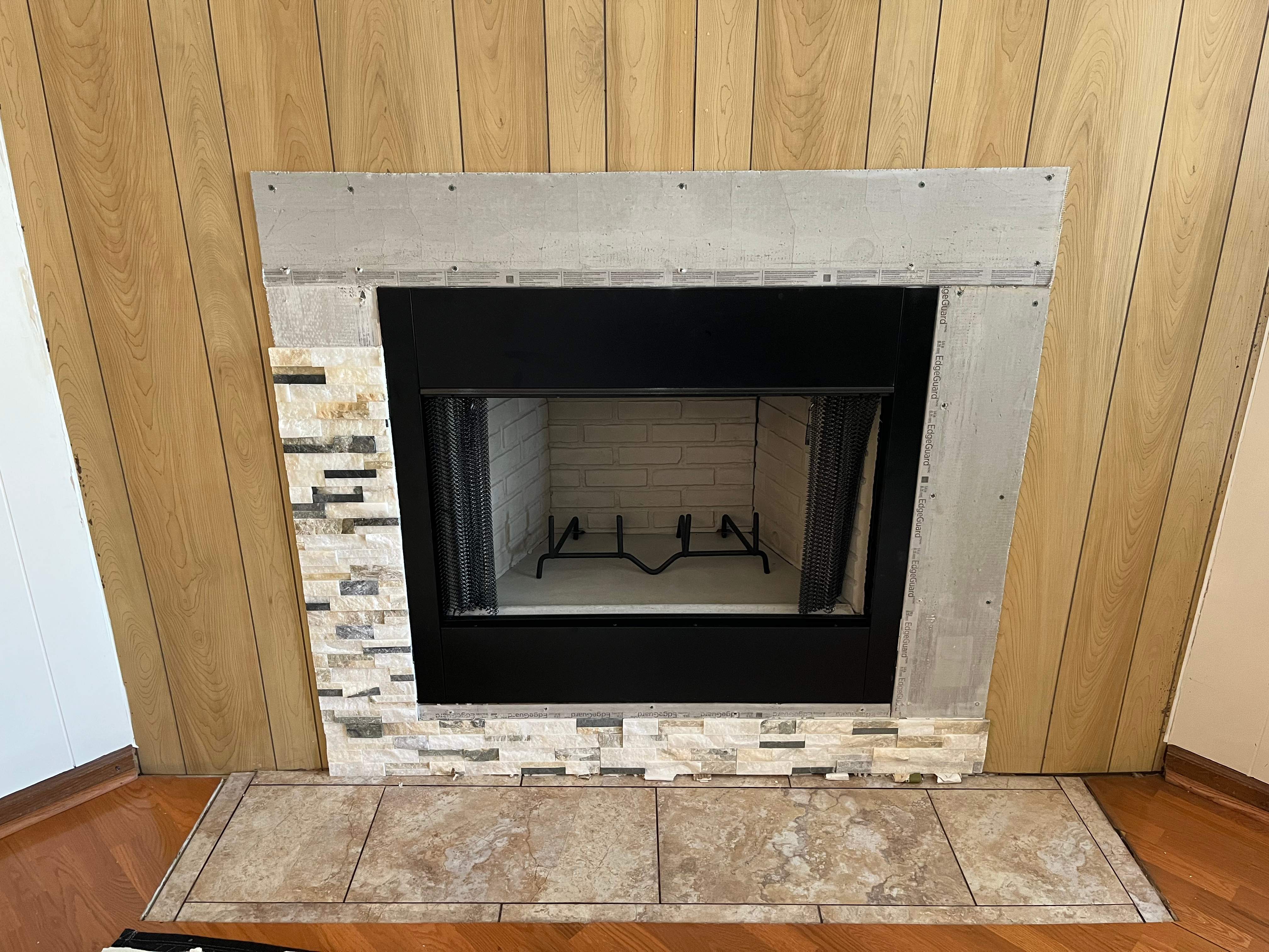 Wood Fireplace Installed in Virginia Beach by Premier Chimney and Roofing