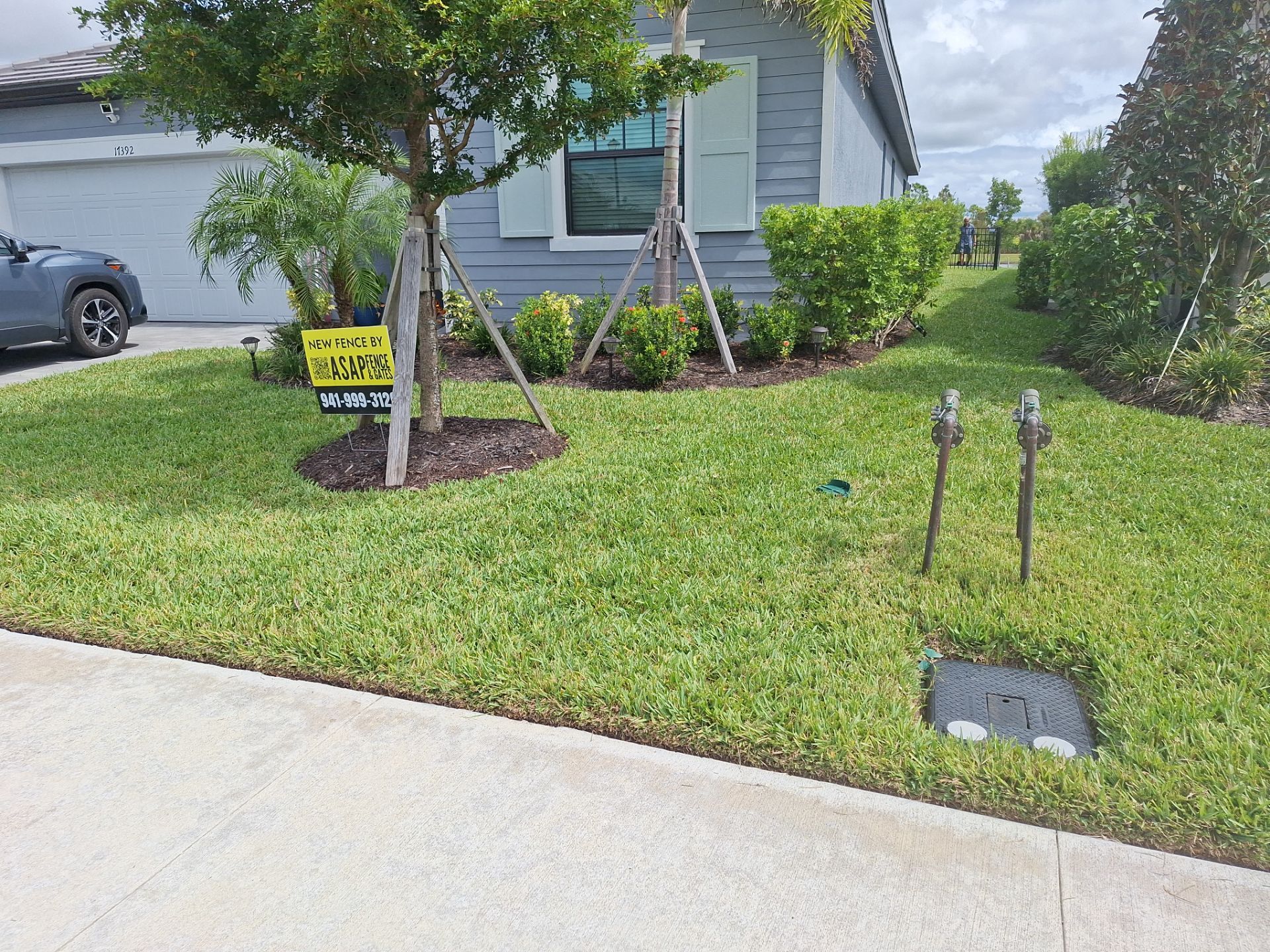Venice Florida Black Aluminum Fence Installation by Asap fence and gates, LLC