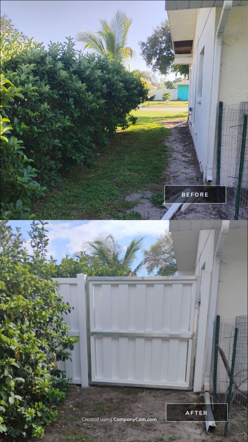 Vinyl Shadowbox Installation in Venice by True Fence LLC