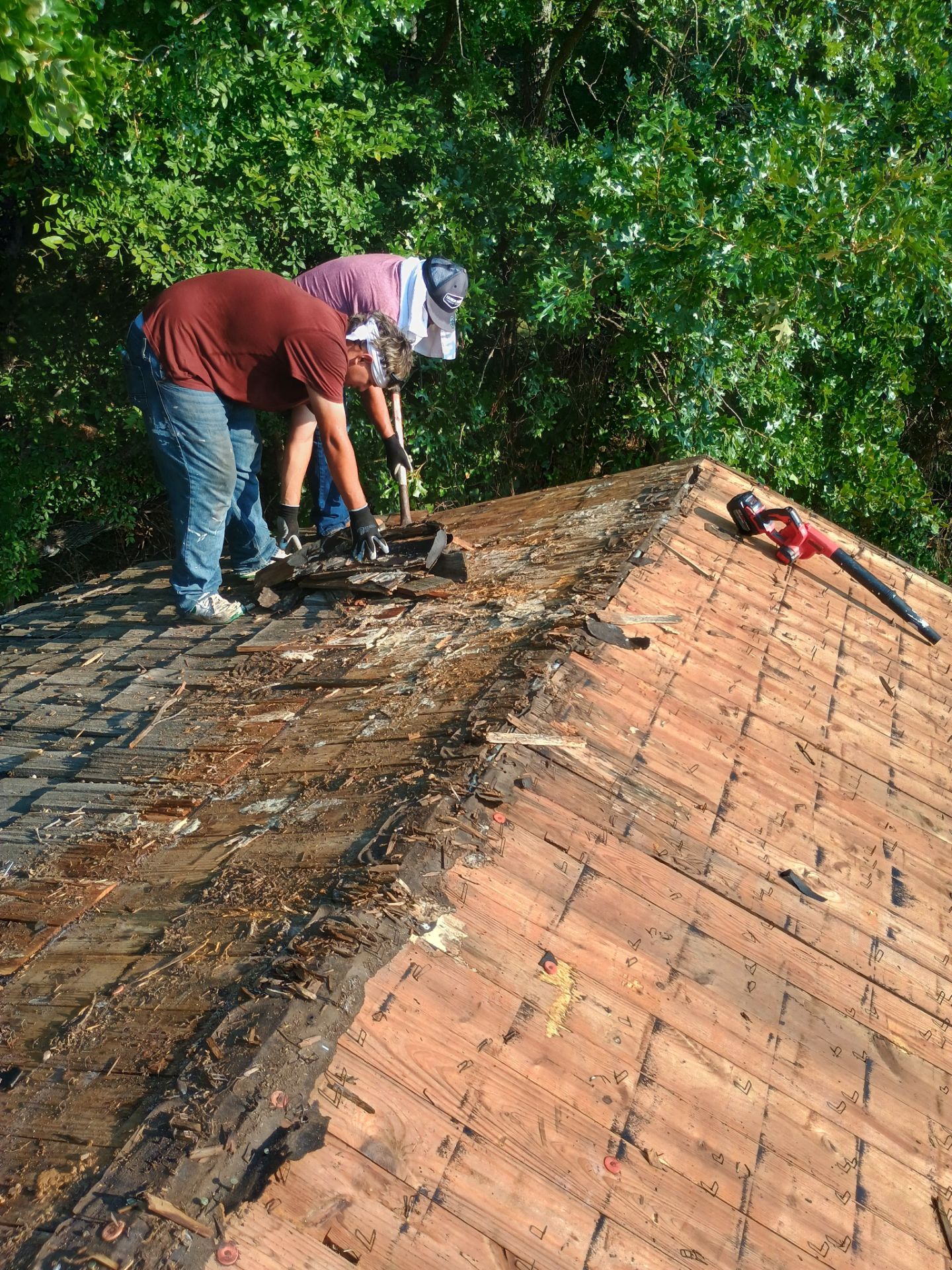 Metal Roof Replacement for Public Park Facility in Sulphur by BANA Roofing and Solar Supply
