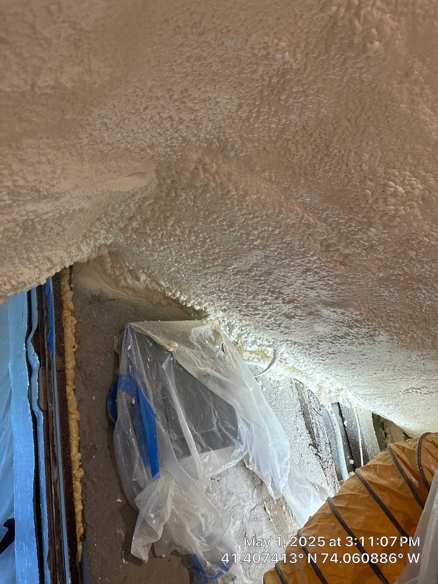 Attic Insulation using Closed Cell Spray Foam by NYS Foam & Energy