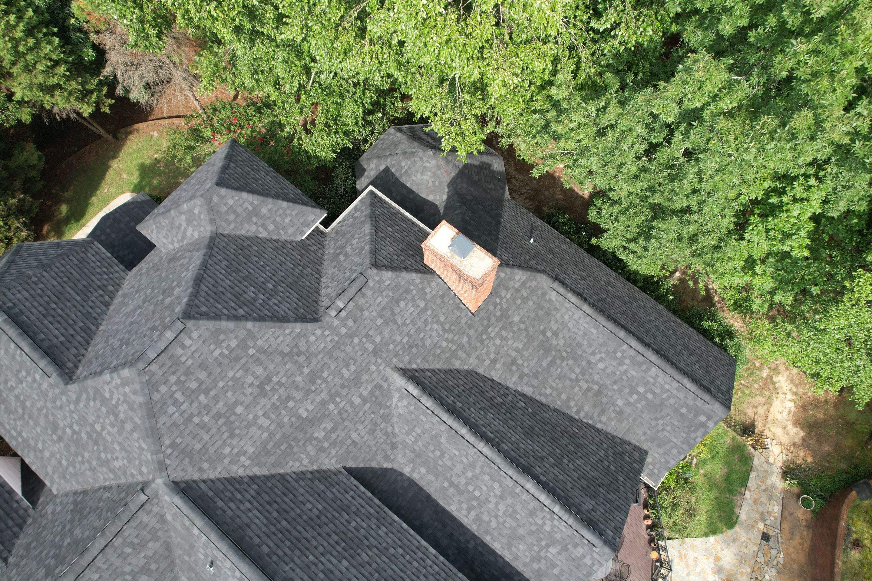 Roof Replacement- IKO Granite Black- Aiken by South Point Roofing