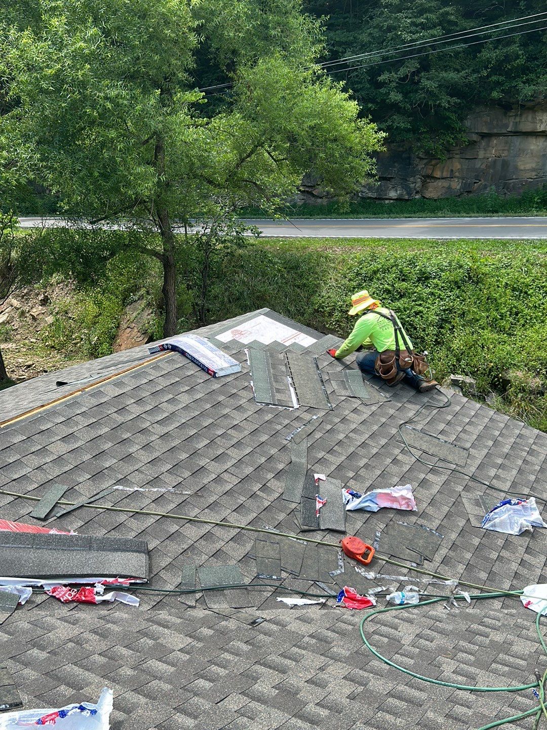 Residential Roofing Installation using Performance Shingles by Mr. Roofer