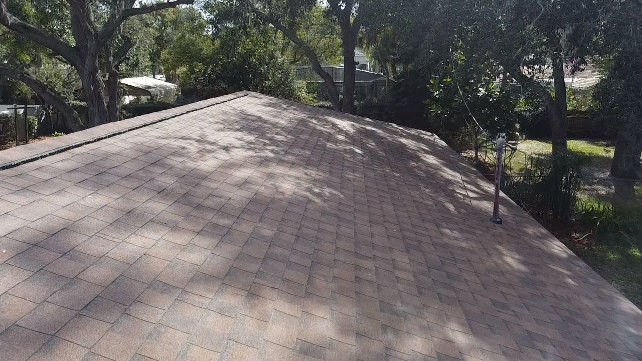 Shingle Replacement with Gaco sealant on Flat Roof Altamonte Springs FL by Pinnacle Roofing Group