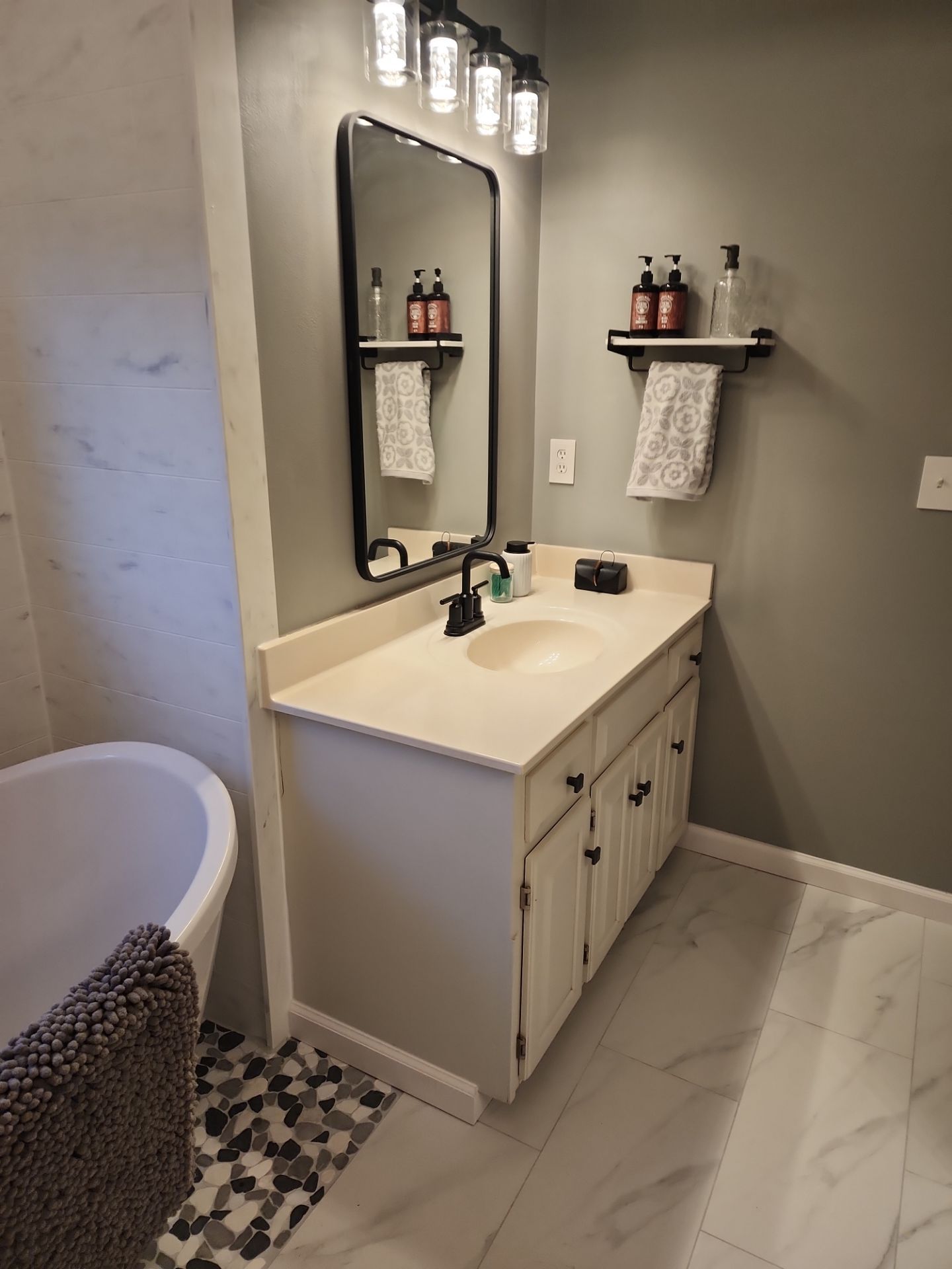 Beautiful use of many materials by The Shower Company