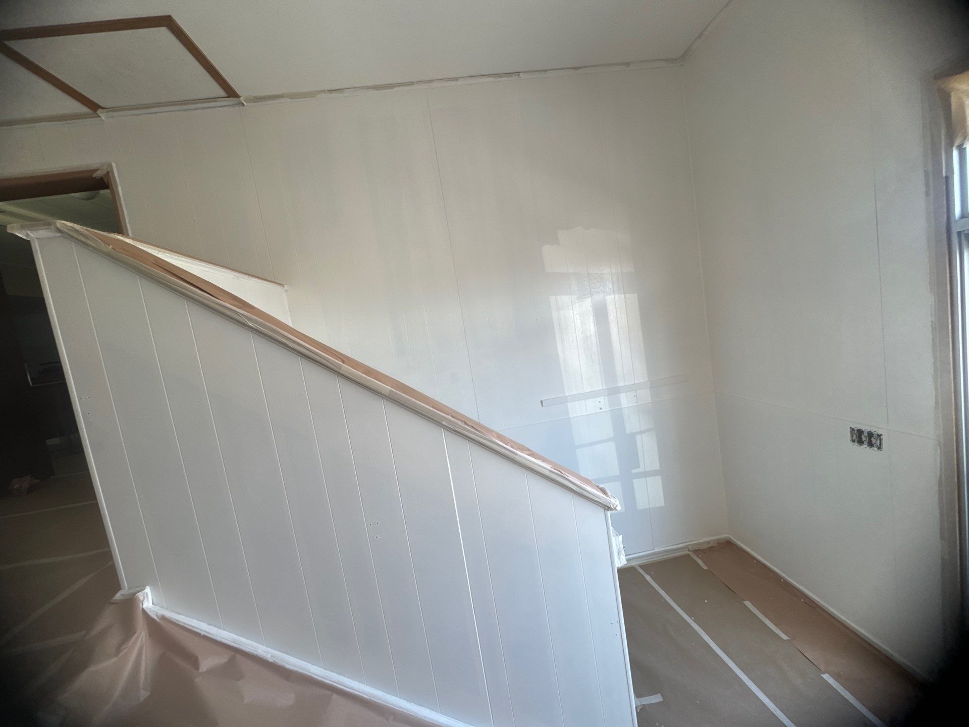 Interior Stairwell Transformation – Before & After by Midwest Paint LLC