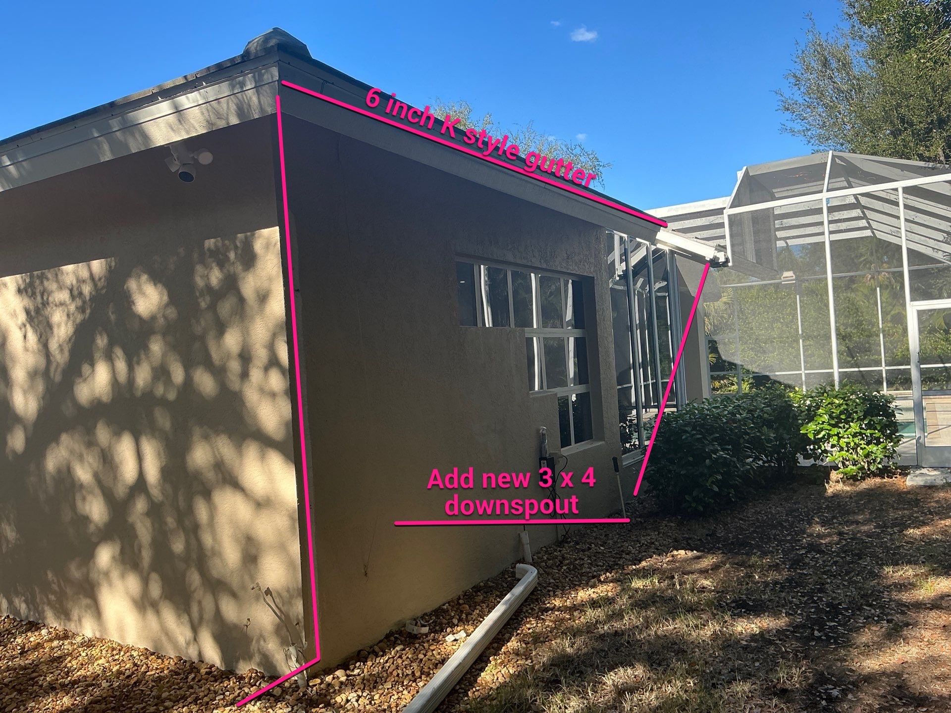 K-Style Seamless Gutter Installation using 6 Inch Seamless Gutters in Bonita Spring FL by Gutter Professors