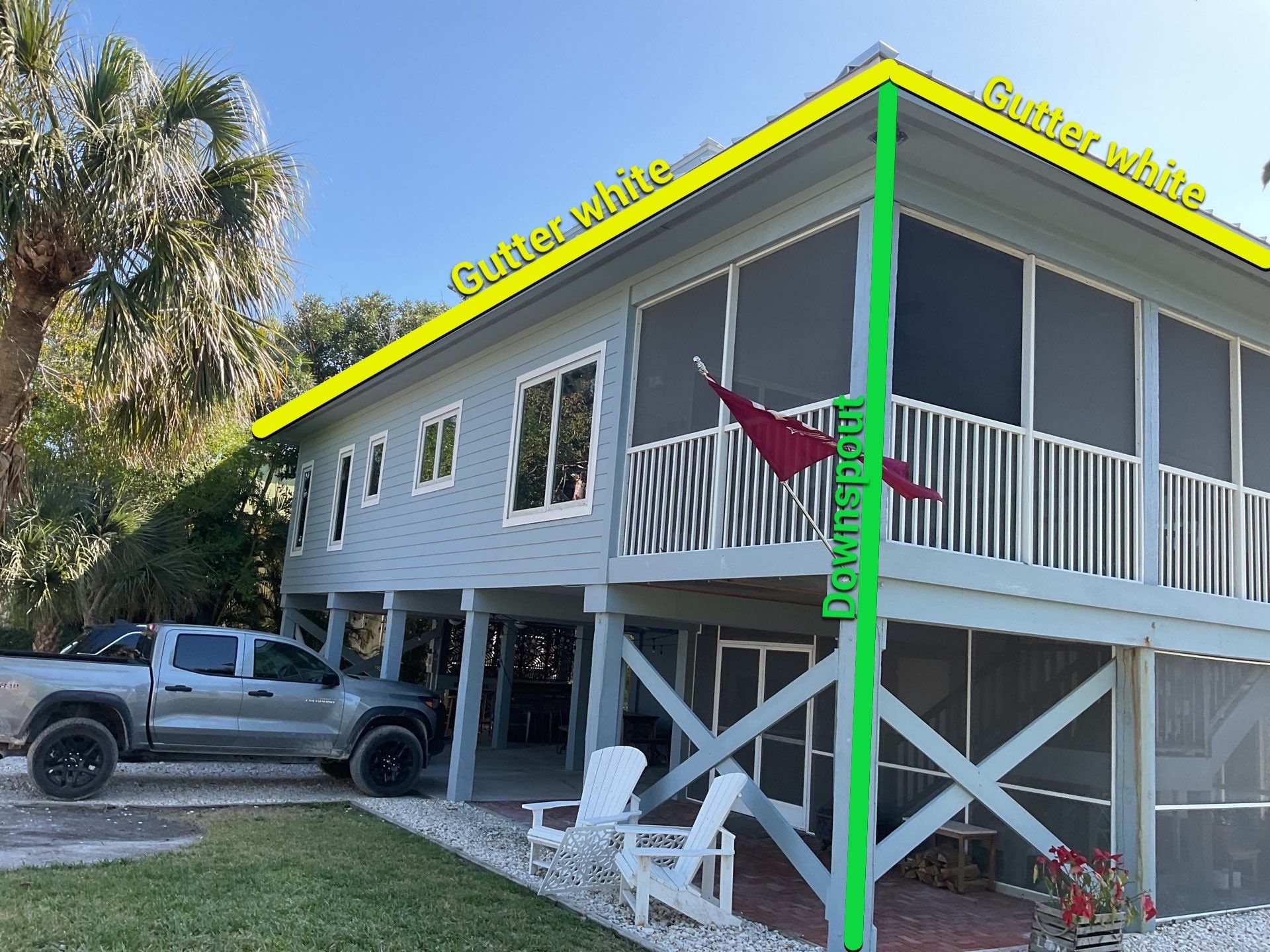 Gutters for Coastal Homes in Sanibel FL by Gutter Professors