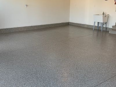 Garage using Pebble Beach