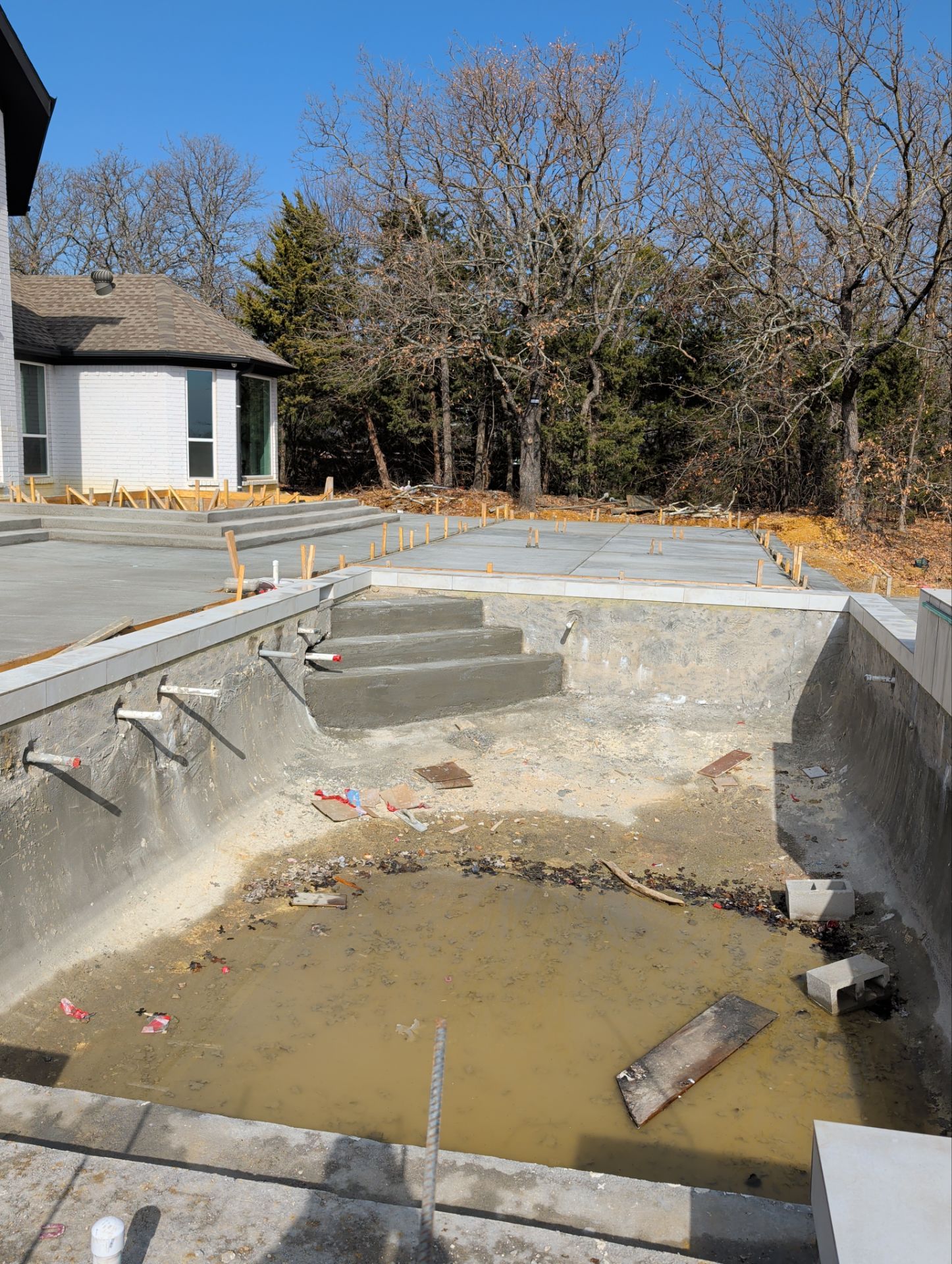 Modern Geometric Pool with Raised Spa and Turf Accents by Pinnacle Pools and Spas - DFW