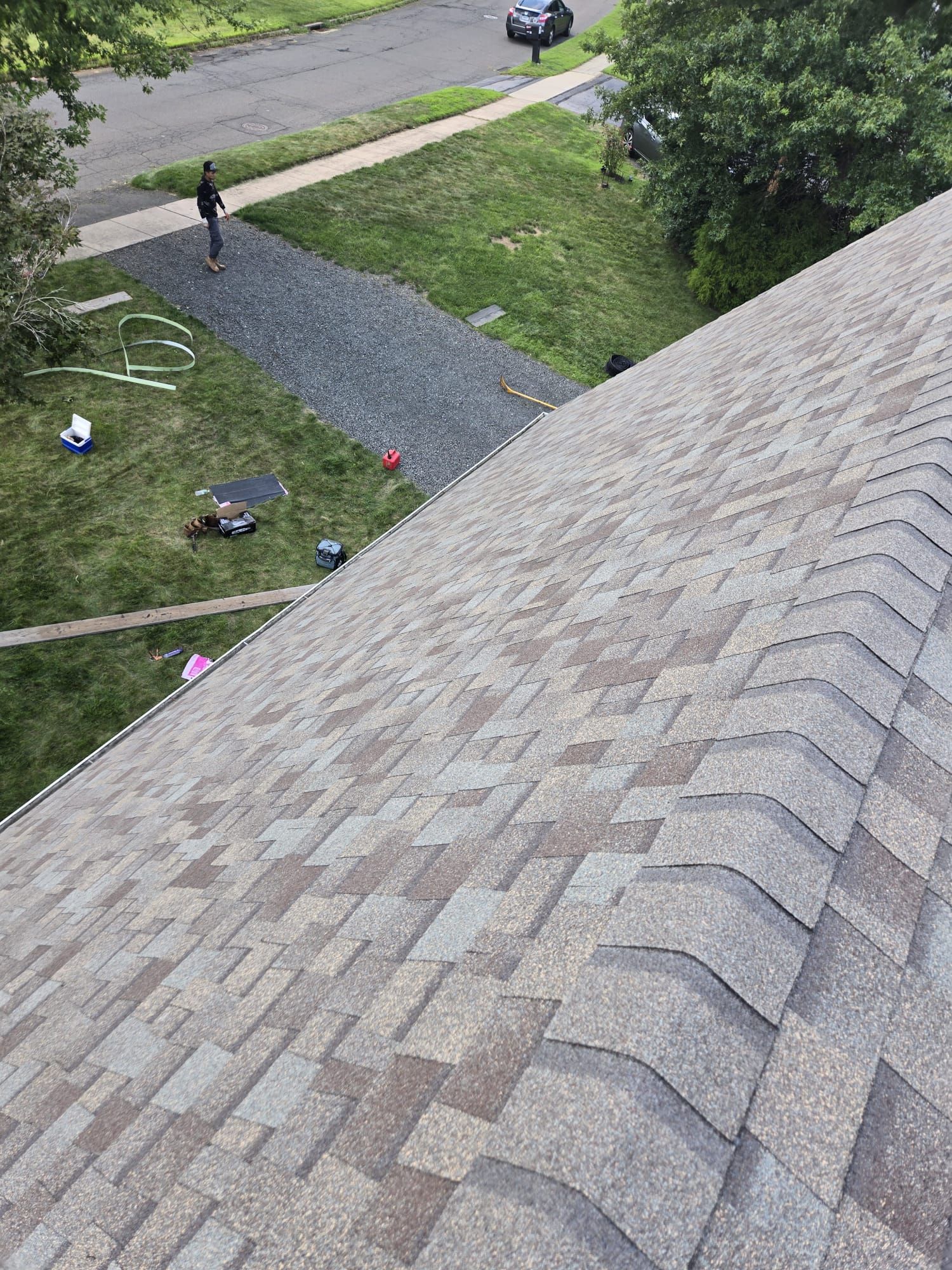 Residential Roofing Installation using Owens Corning TruDefinition Duration AR - Driftwood by A Plus Exterior