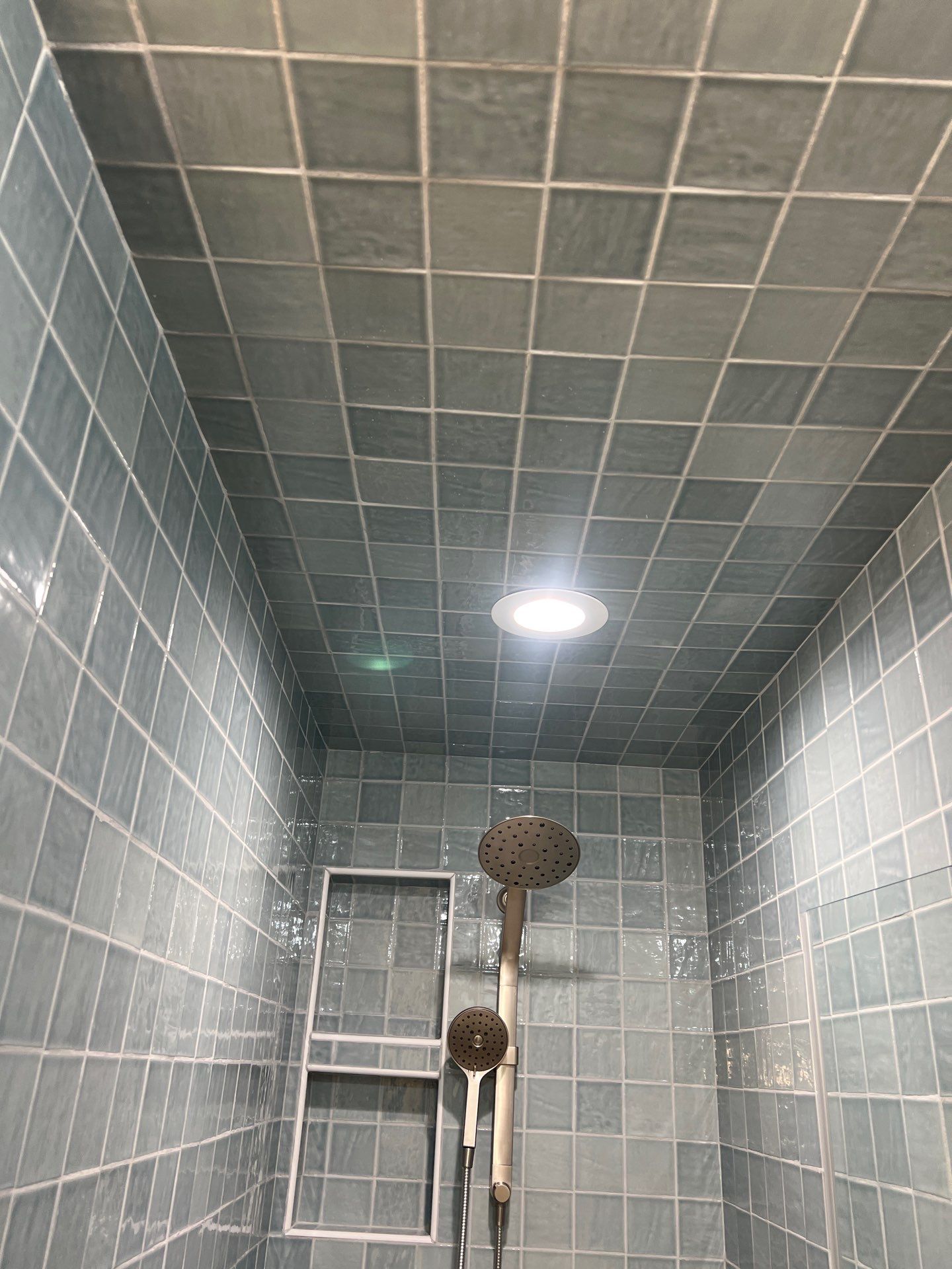 Remodeled and expanded Shower by TXN Remodeling n Construction
