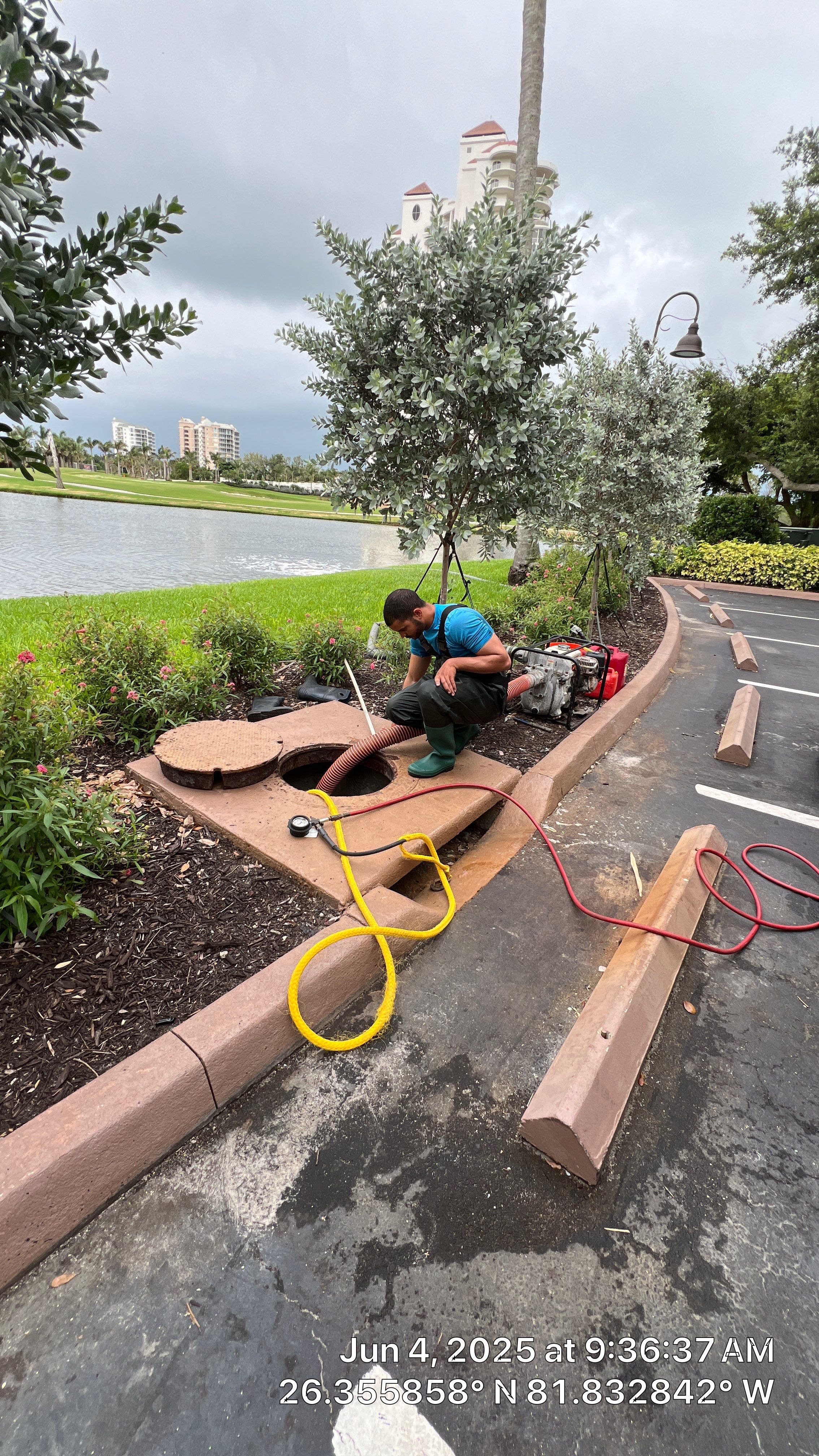 Bonita Bay Condo Stormwater System Cleaning by Don Mar, Inc. Storm Water Solutions