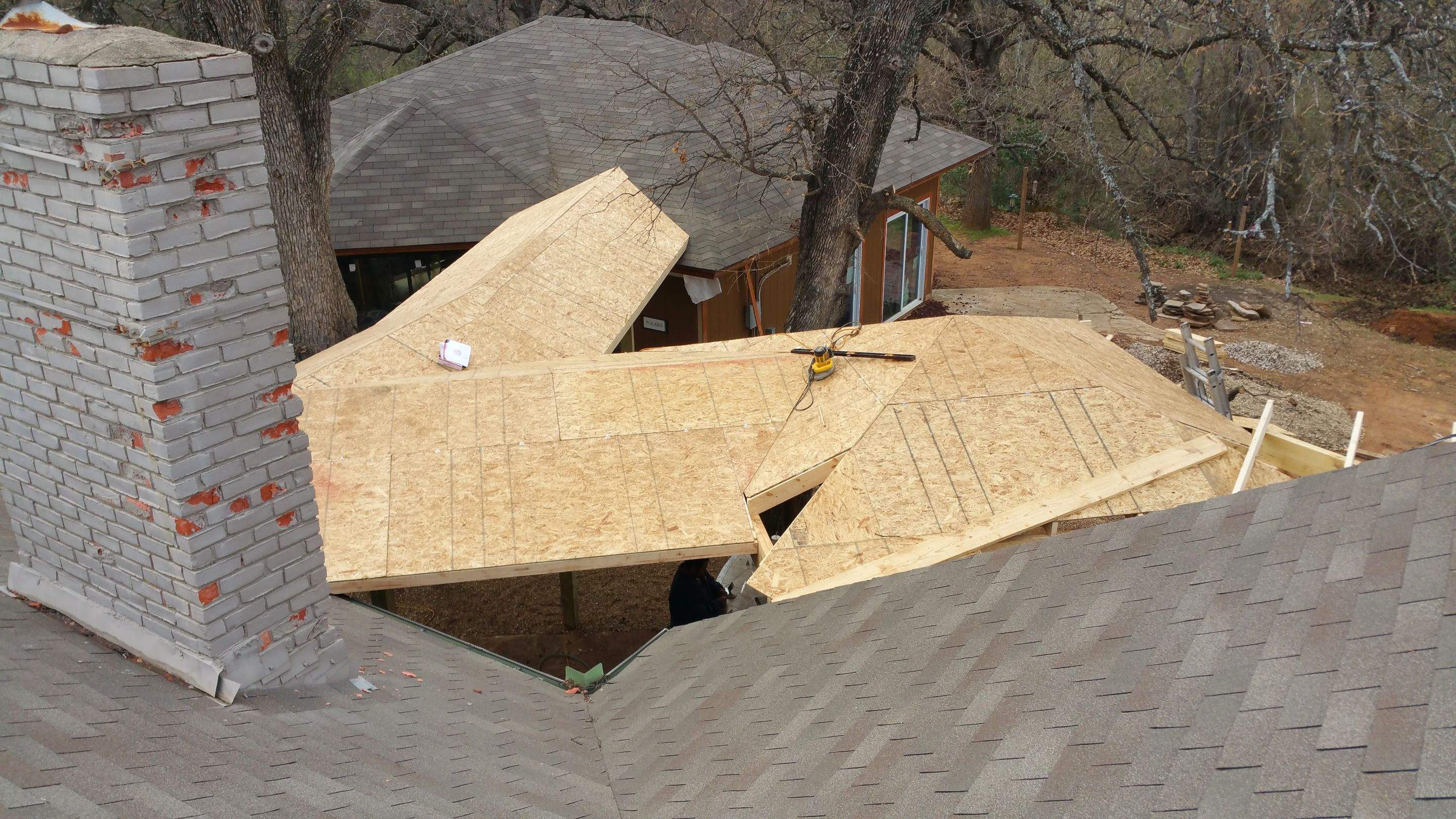 Covered Walkway Patio for a Private School by First United Roofing & Construction