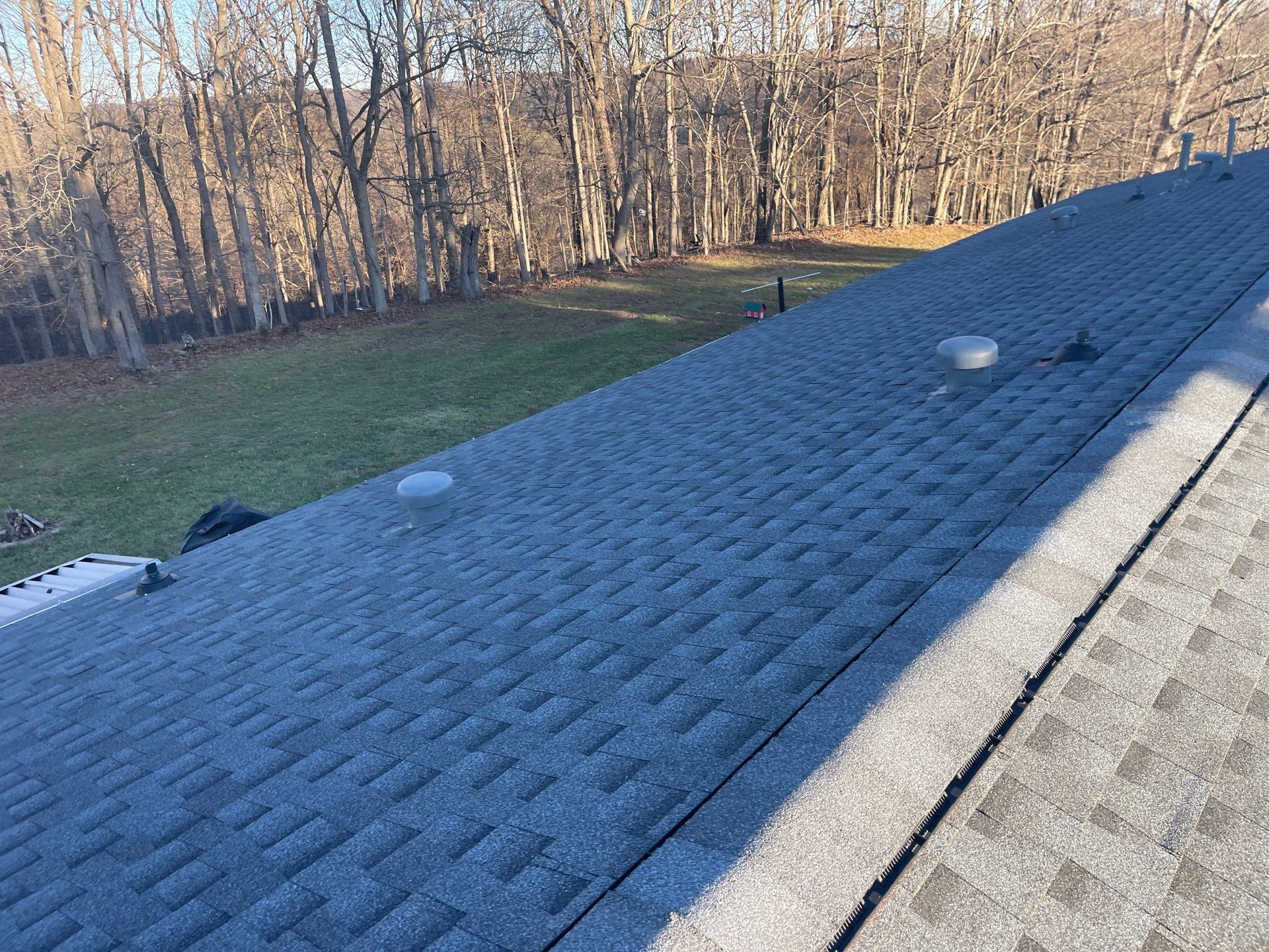Residential Roofing Installation using GAF Timberline HDZ Pewter Gray by Rainstoppers Roofing