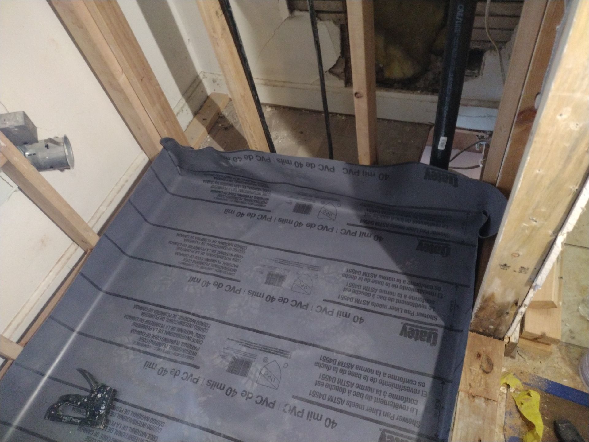 Shower Remodel & Ceiling Restoration – Correcting Water Damage and Rebuilding Right by Johnny Five Construction 