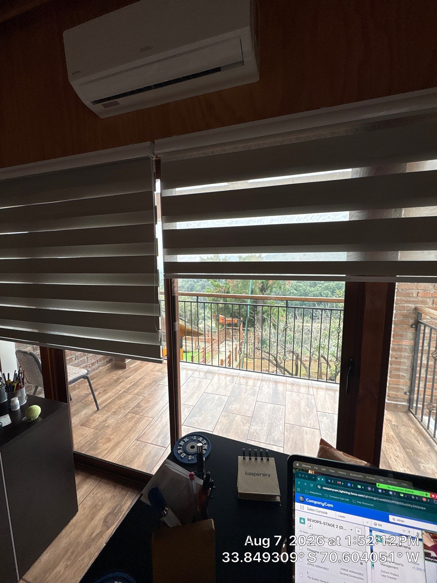 Fujitsu Mini-Split and Zebra Blind Installation in Paine by CompanyCam Sales Demo