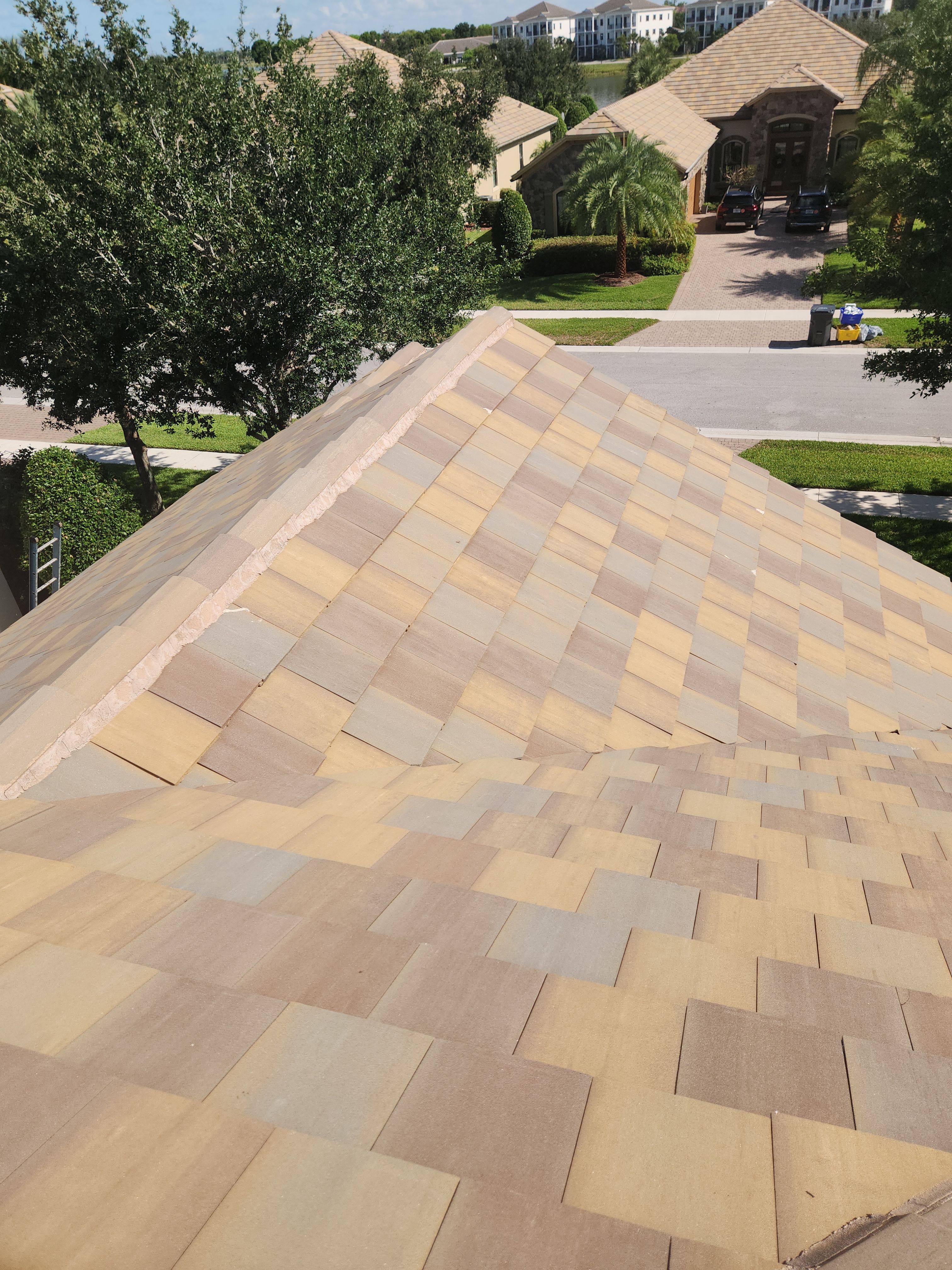 Concrete Tile Roof Repair for Residential Home in Wellington by Aastro Roofing