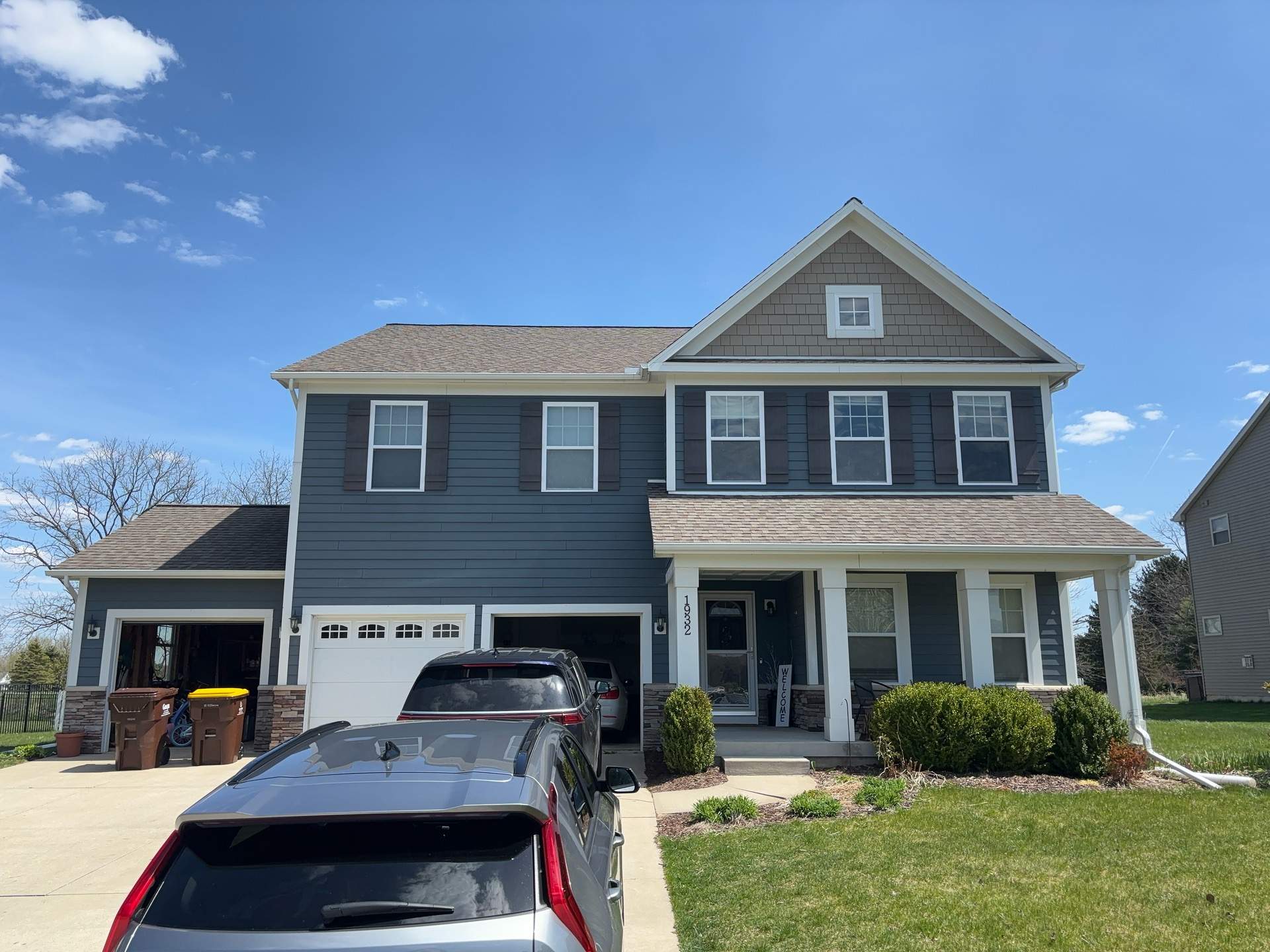 Hail Damaged - Replaced with GAF HDZ WeatheredWood by Acme Exteriors