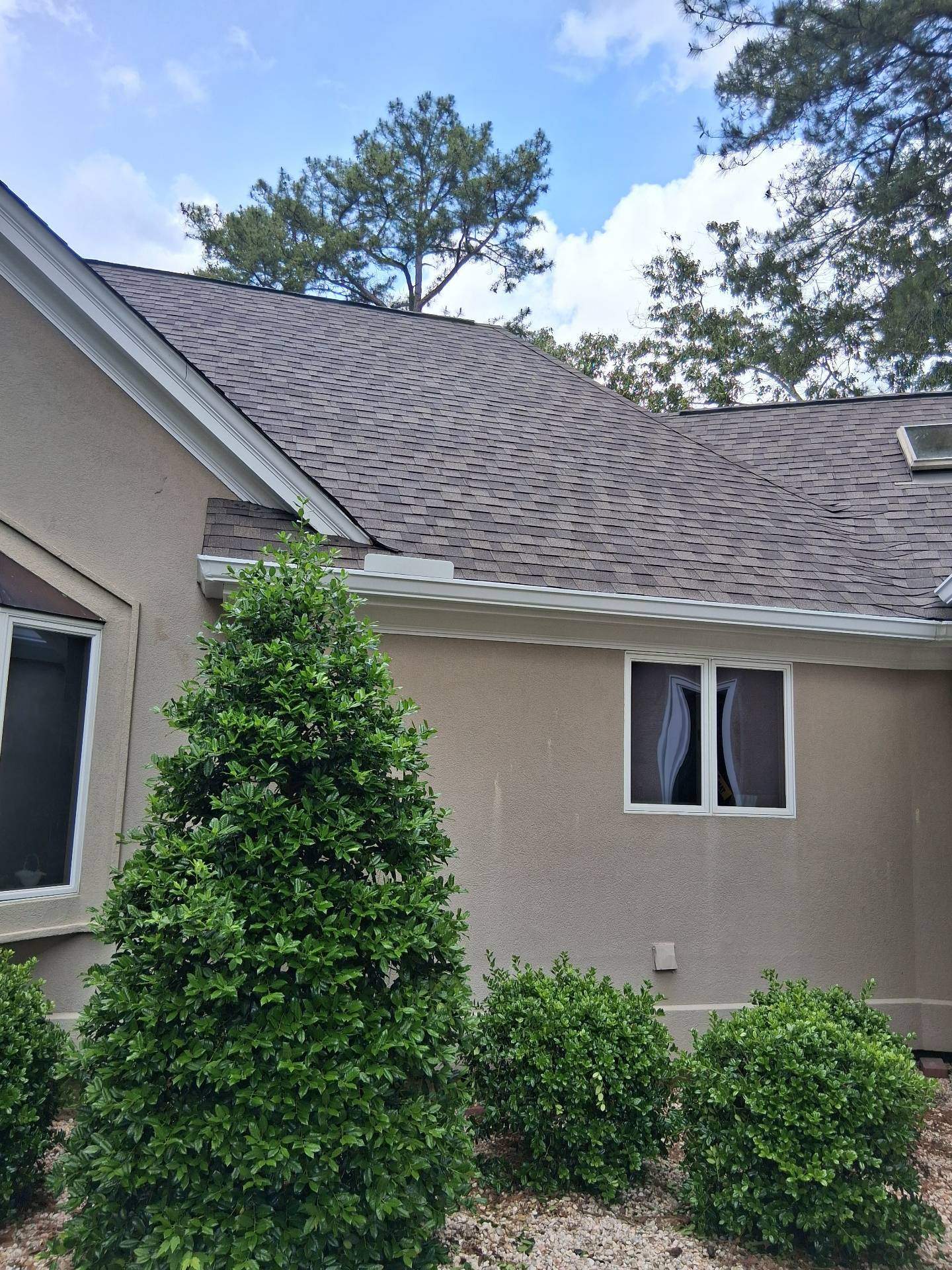Roof Replacement- IKO Olde Style Weatherwood- Gutters/Guards- Aiken by South Point Roofing