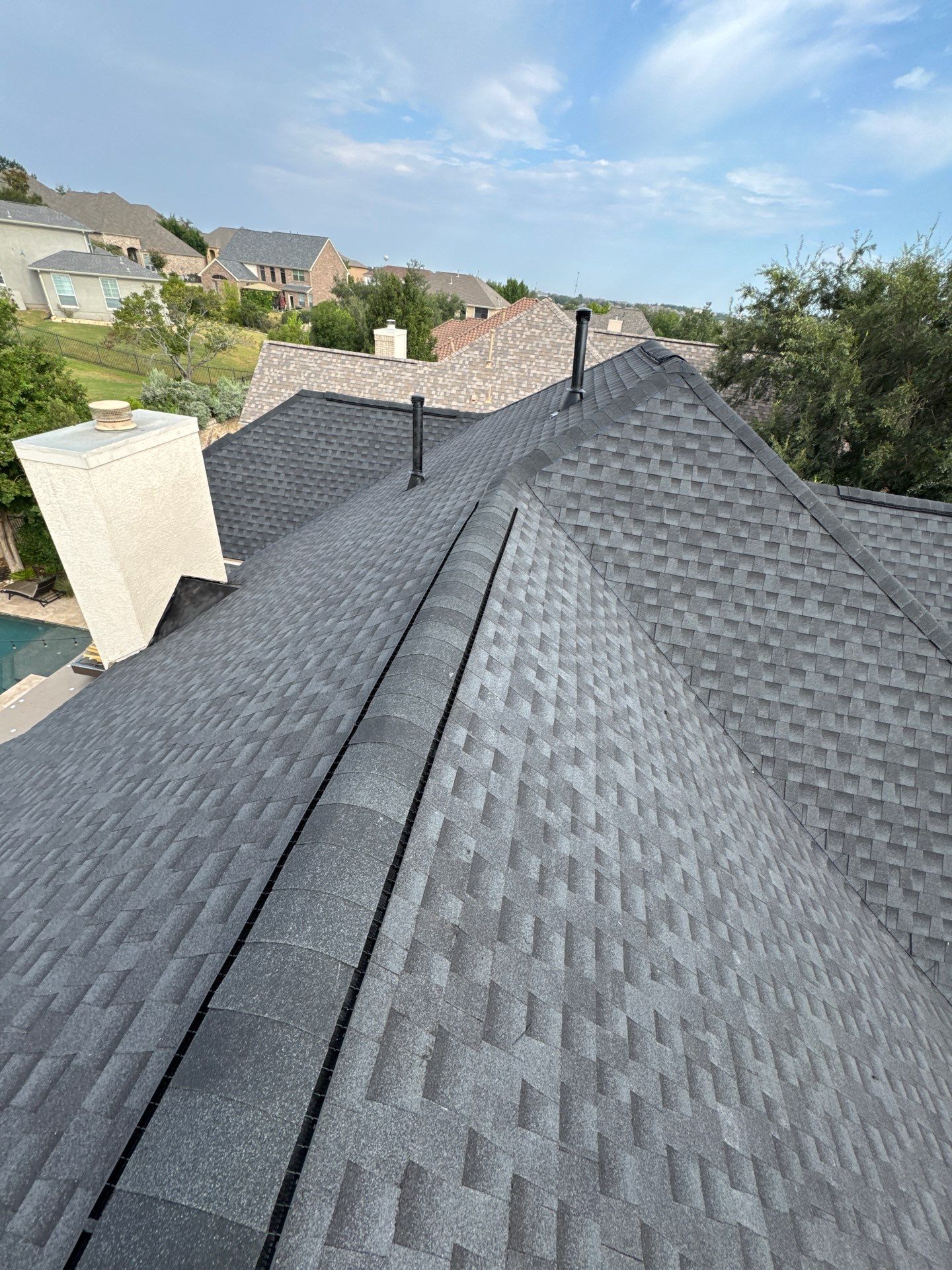 Residential Roof Replacement using GAF HDZ - Charcoal shingles by Elite Roofing LLC