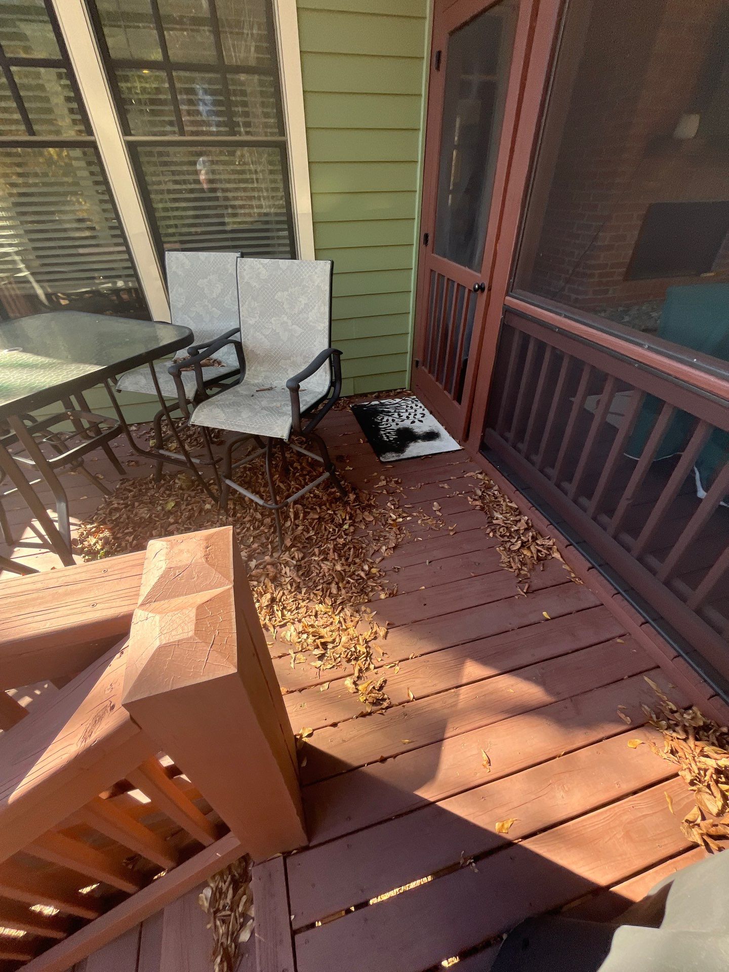 Deck Resurface using Trex and Deckorators ALX Contemporary railing by Nelson Exteriors 