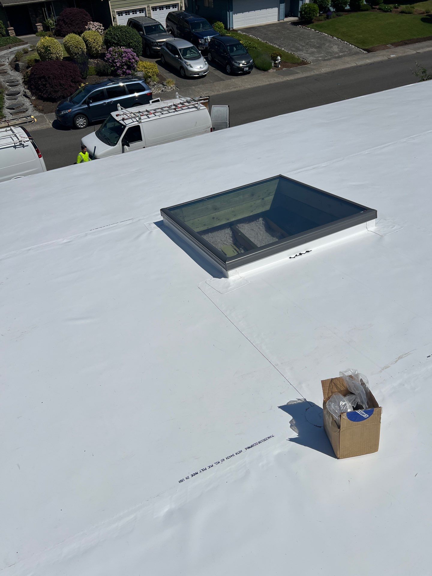 Residential Roofing Installation using TPO Membrane by Roofing Formula LLC